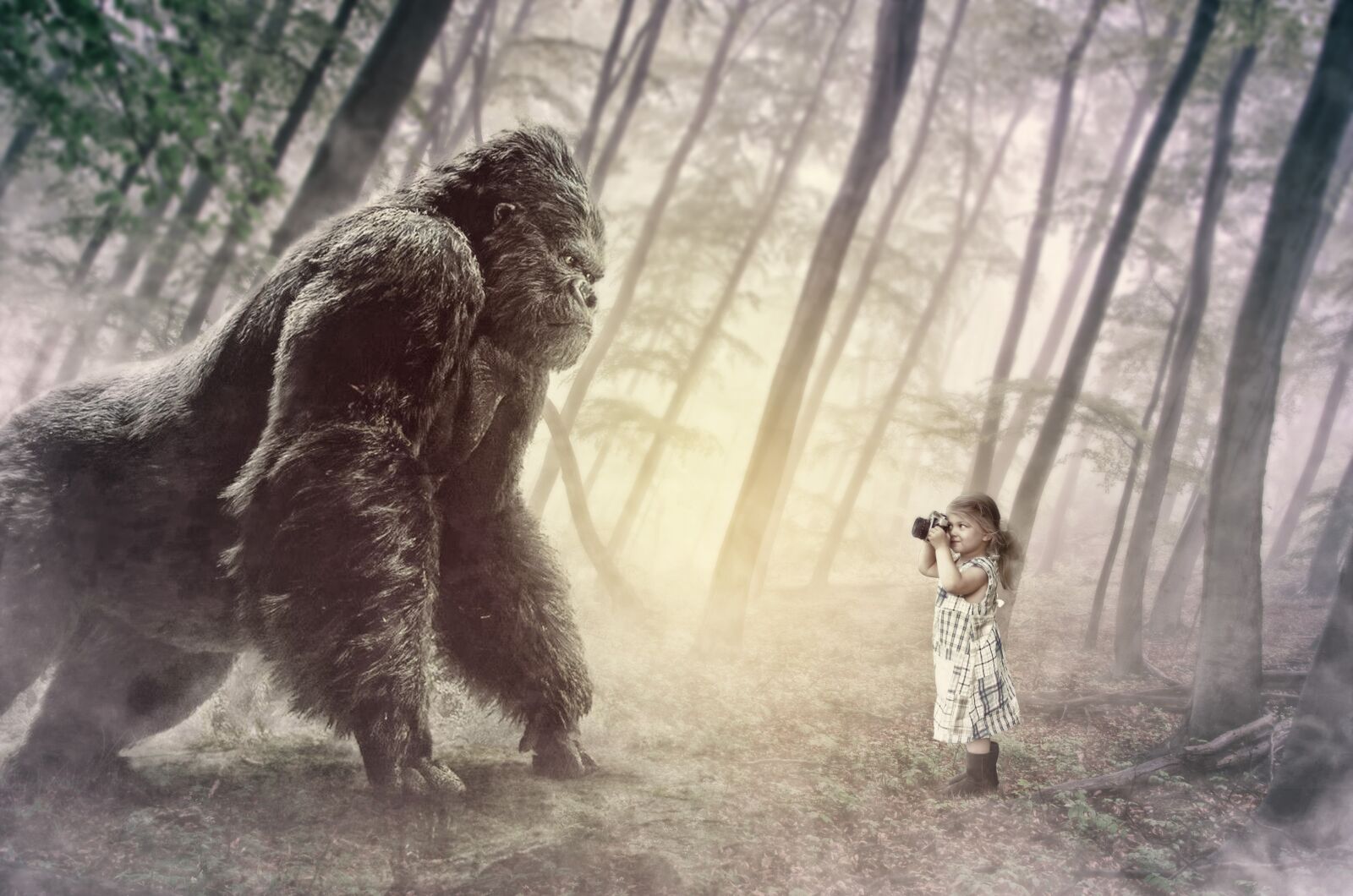 Nikon D5100 sample photo. Kong, guerrilla, little girl photography