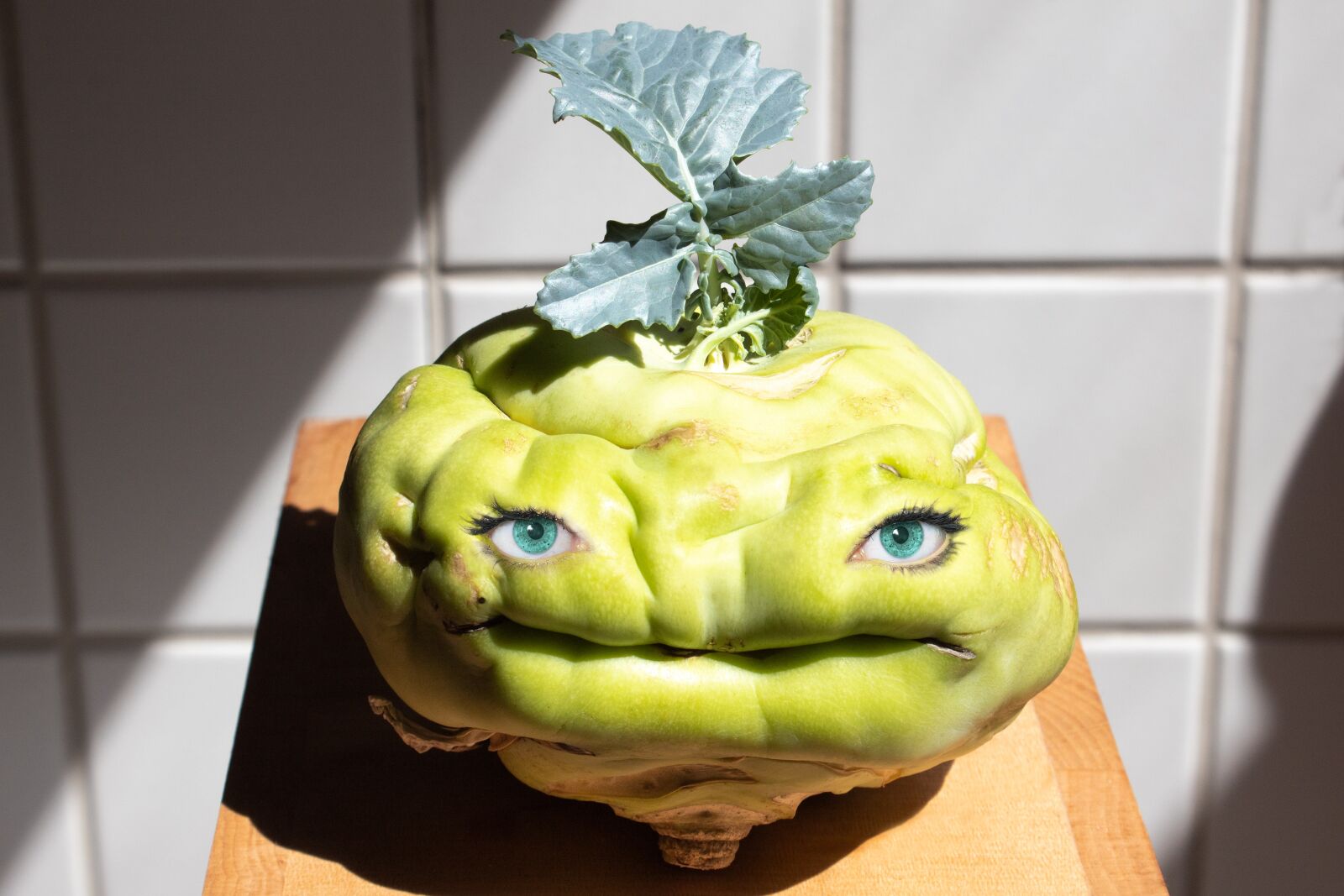 Canon EOS 1300D (EOS Rebel T6 / EOS Kiss X80) sample photo. Kohlrabi, caricature, face photography