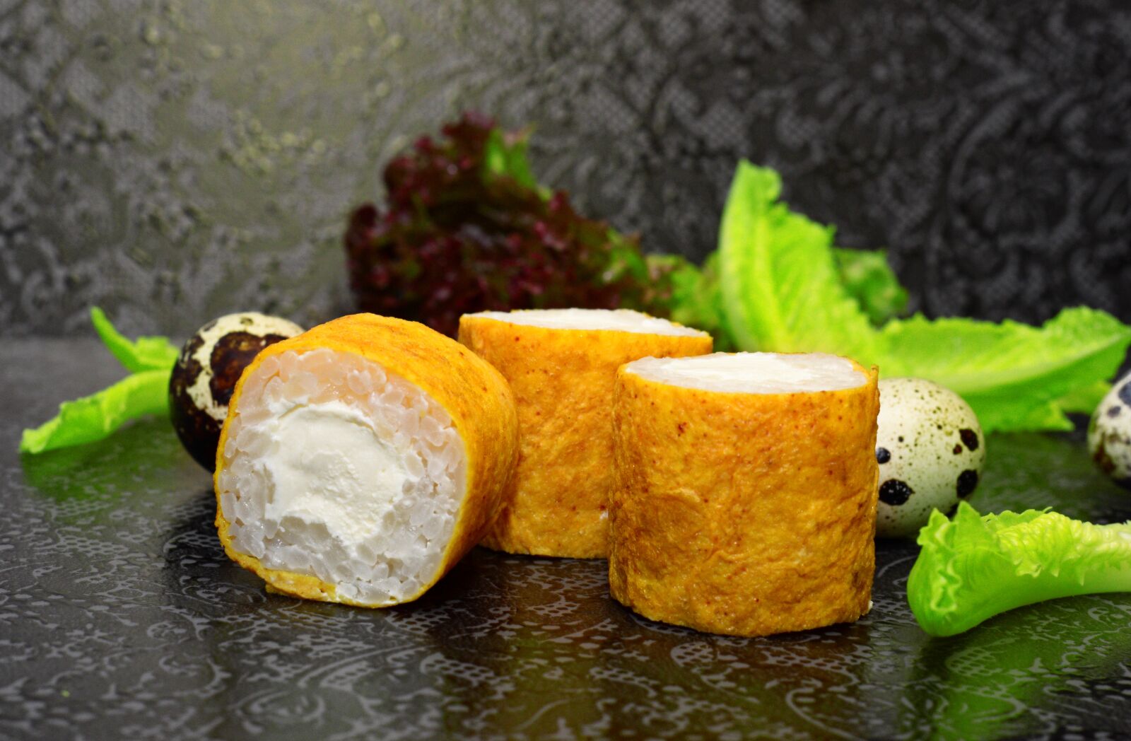 Nikon D3200 sample photo. Rolls, sushi, restaurant photography