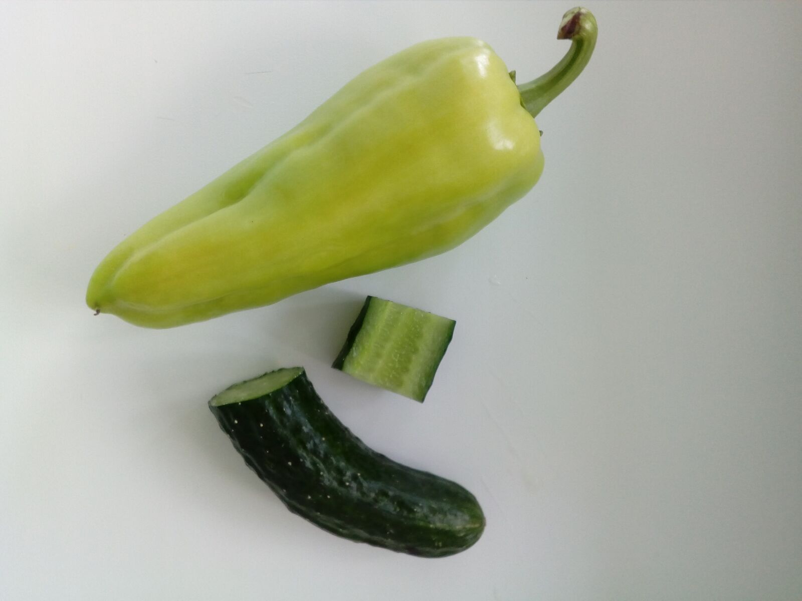 ZTE BLADE A510 sample photo. Bell pepper, cucumber, greenish photography