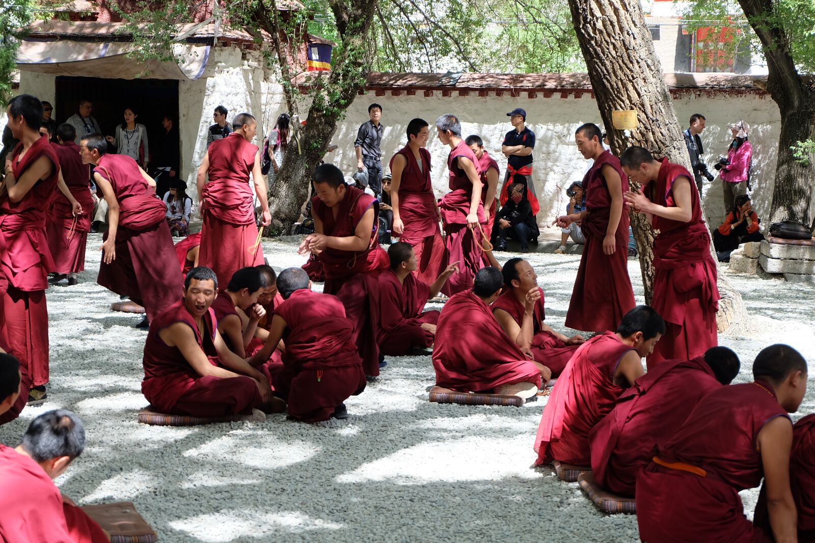 Fujifilm X-A1 sample photo. Tibet, monk, talk photography