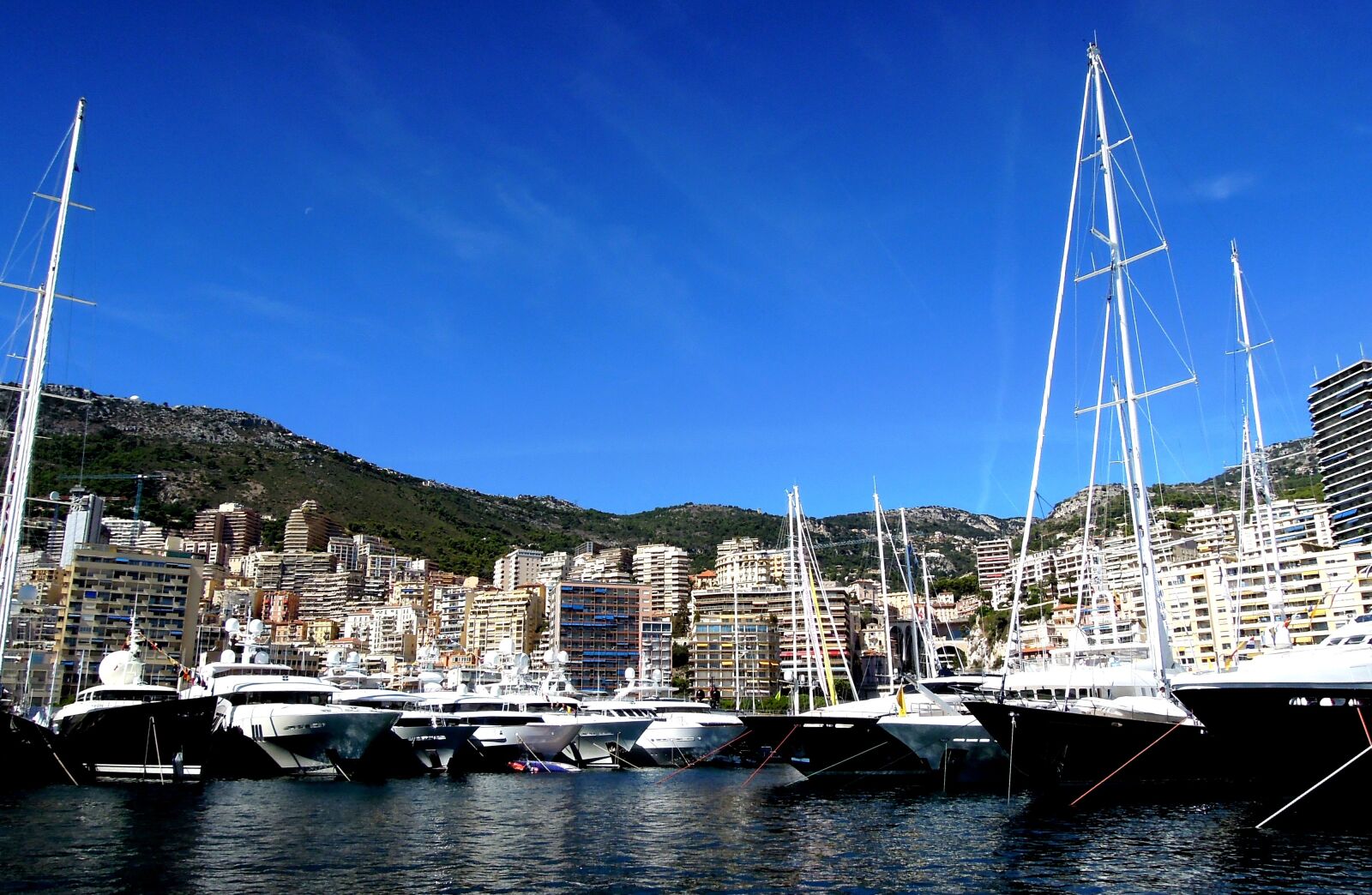 Nikon Coolpix P300 sample photo. Monaco, harbour, yacht photography