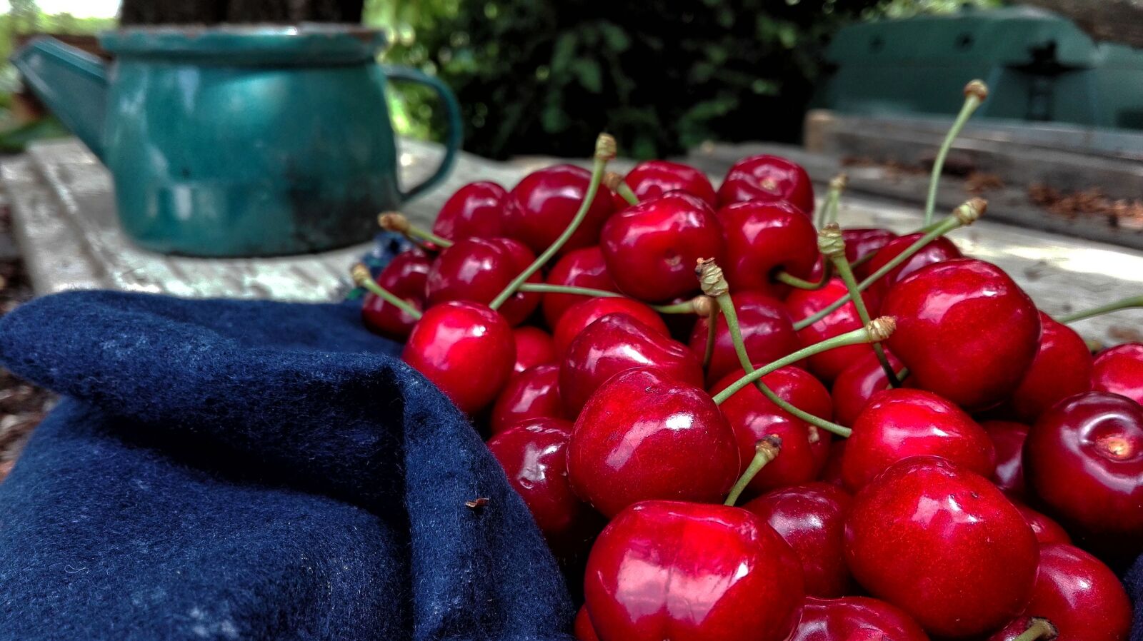 HUAWEI P8 Lite sample photo. Cherries, fruits, red, fruits photography