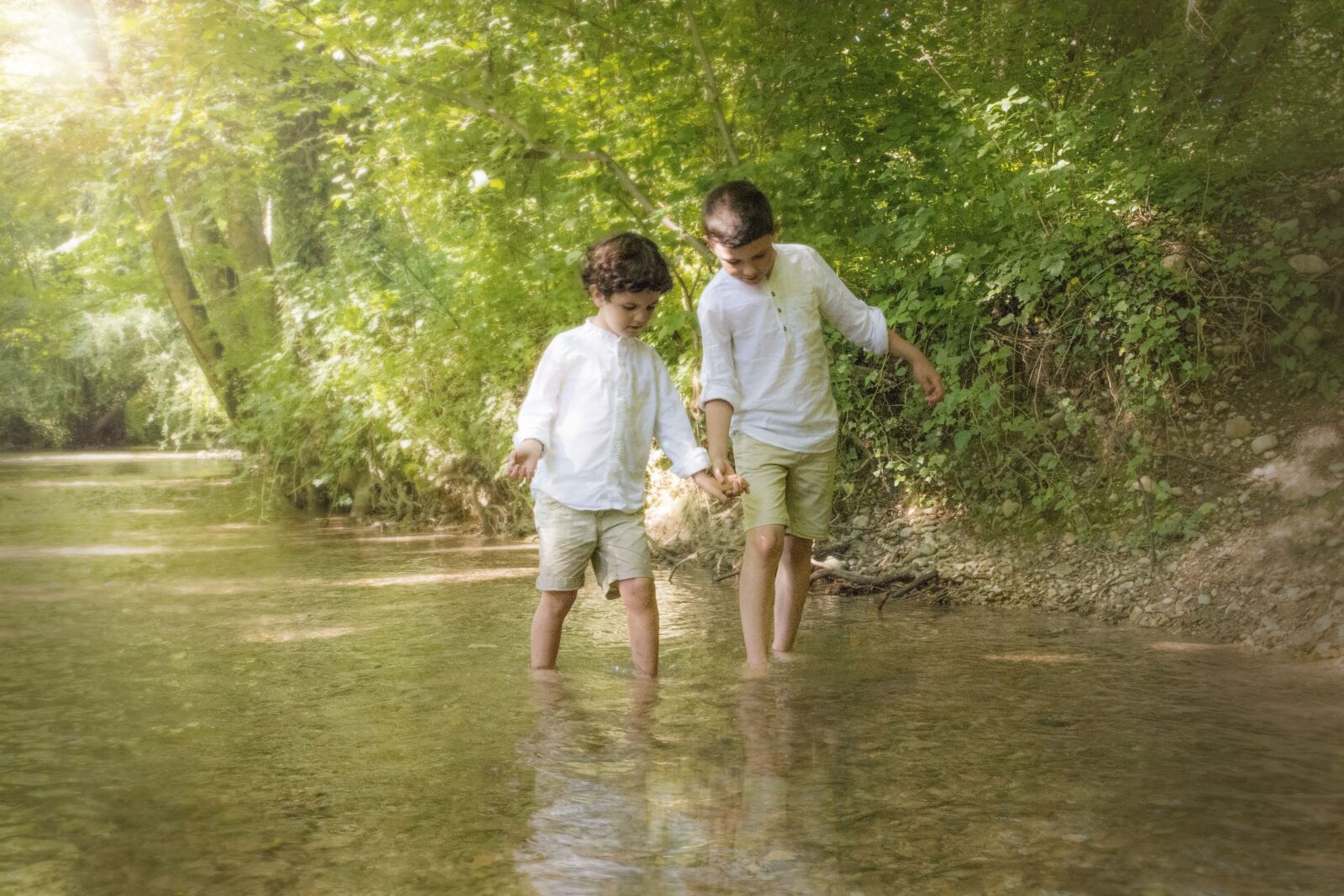 Nikon D7100 sample photo. Children, water, river photography