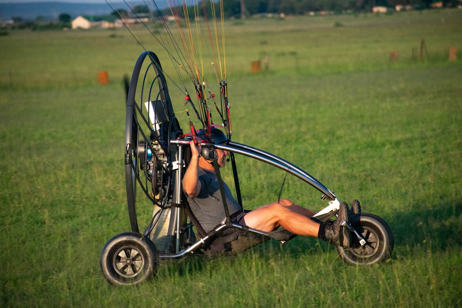 Nikon D3400 sample photo. Paramotor, flight, paragliding photography