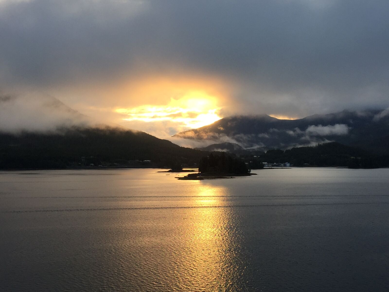 Apple iPhone 6 sample photo. Sunrise, alaskan cruise, alaska photography