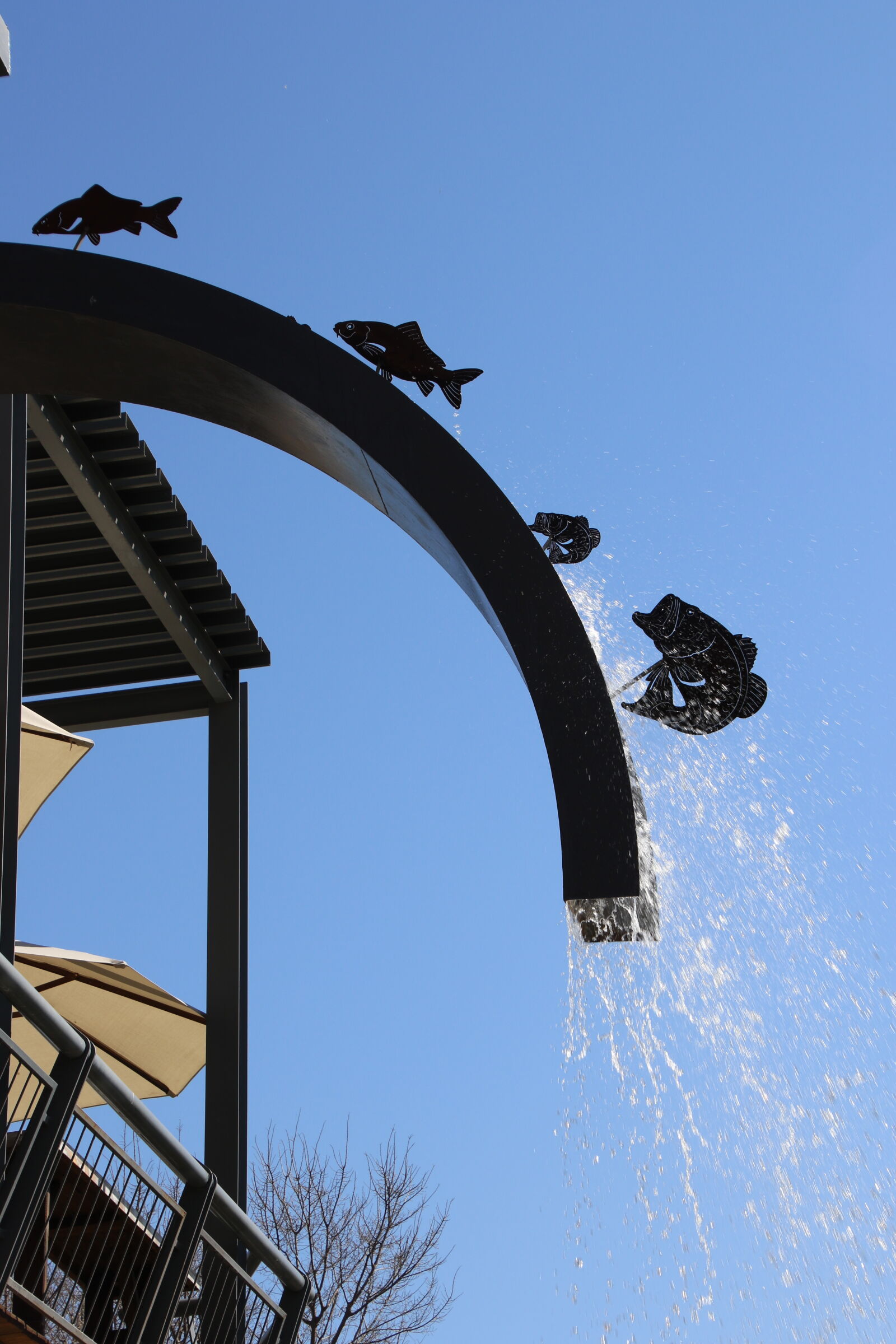 Canon EOS 7D Mark II sample photo. Blue, sky, fish, iron photography