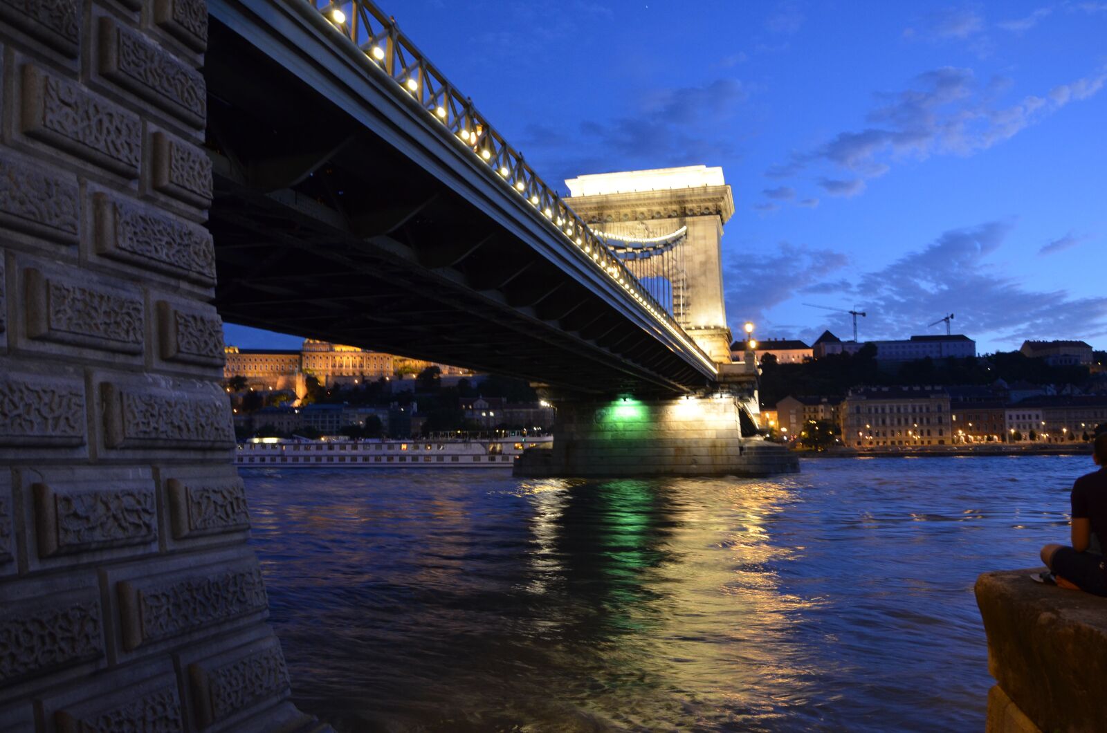Nikon D5100 sample photo. Chain bridge, danube, budapest photography
