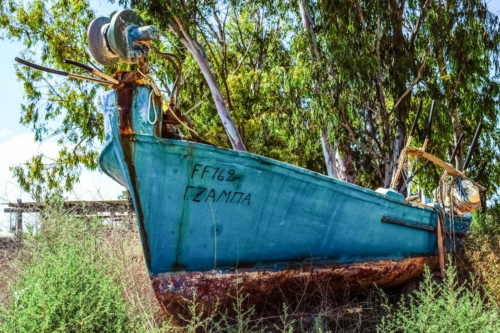 Nikon D3300 sample photo. Boat, grounded, aged photography