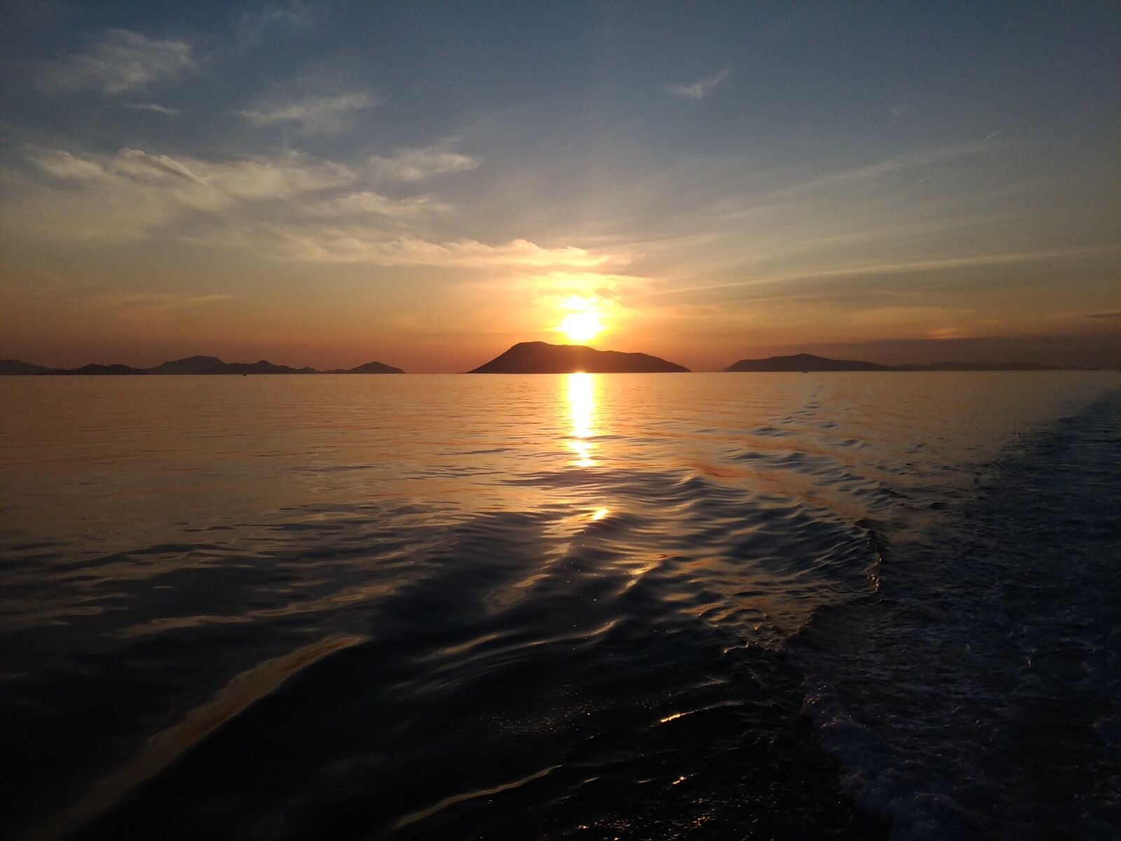 ASUS ZenFone 3 (ZE520KL) sample photo. Seto inland sea, sunset photography