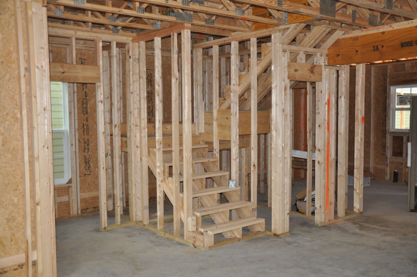 Nikon D90 sample photo. New construction, framing, timbers photography