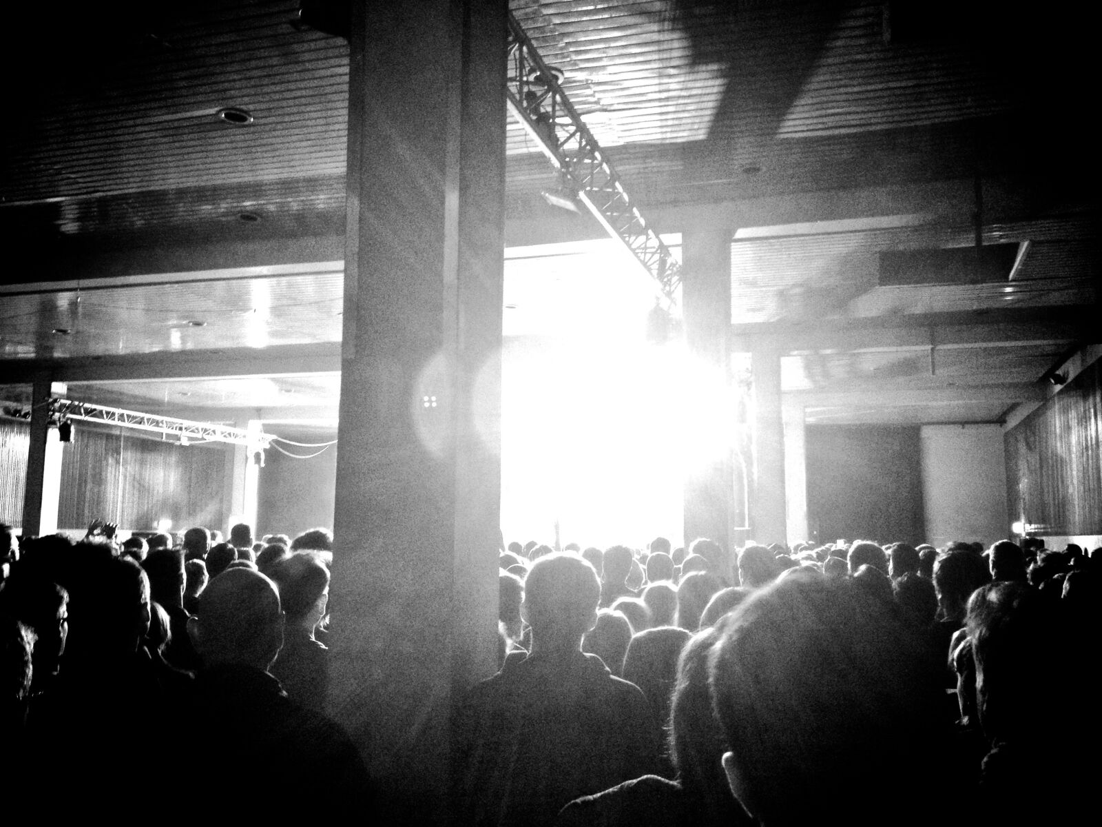 Apple iPhone sample photo. Backlight, black, and, white photography