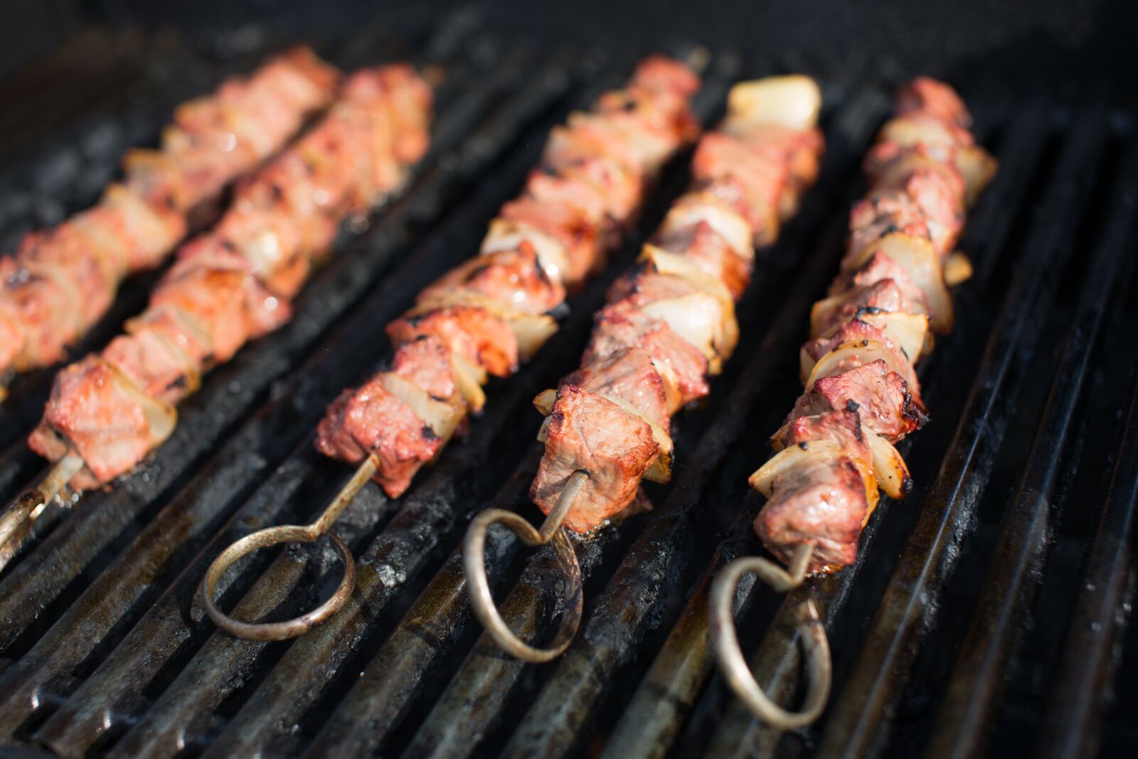 Canon EOS 5D Mark III sample photo. Beef, shish kabob, grill photography