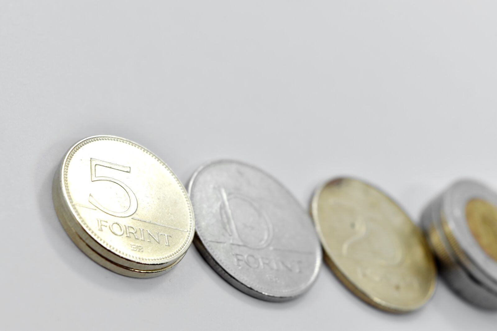 Nikon D5500 sample photo. Coins, forint, money, business photography