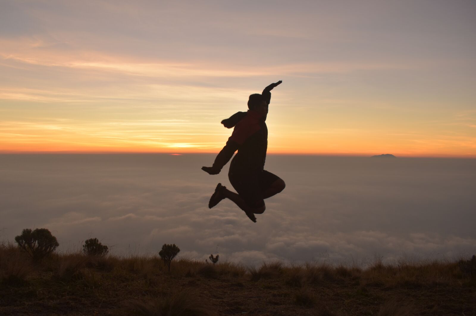 Nikon D3400 sample photo. Silhouette, person, sunrise photography