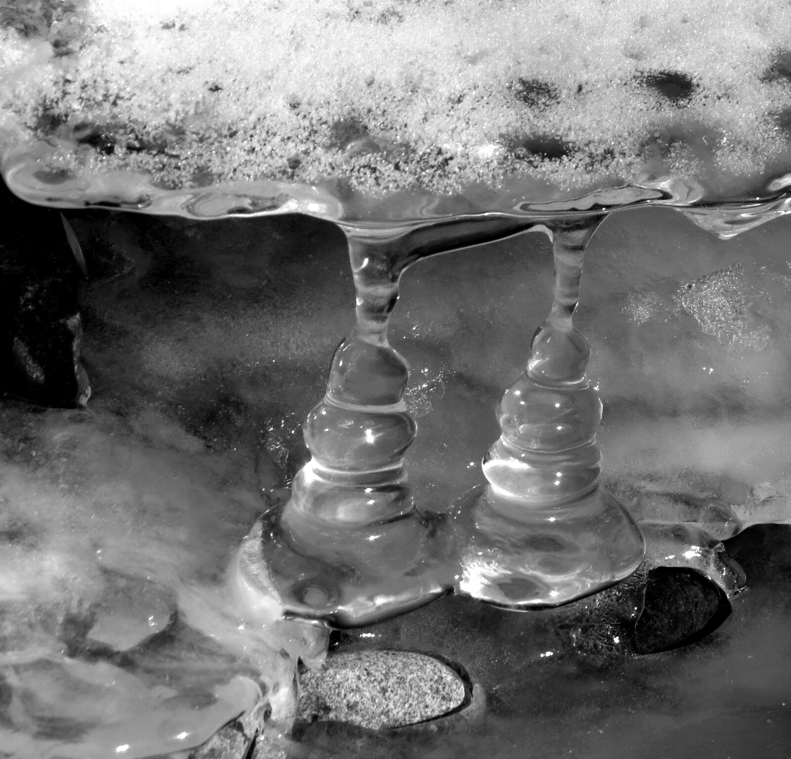 Canon PowerShot SX40 HS sample photo. Icicles, snow, winter photography