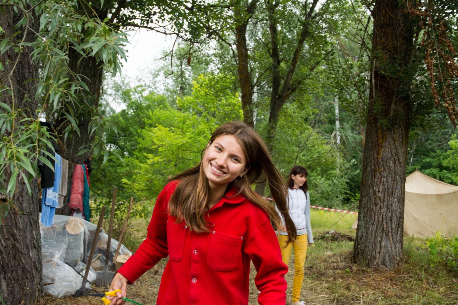 Nikon D7100 sample photo. Camp, dip, forest, pine photography