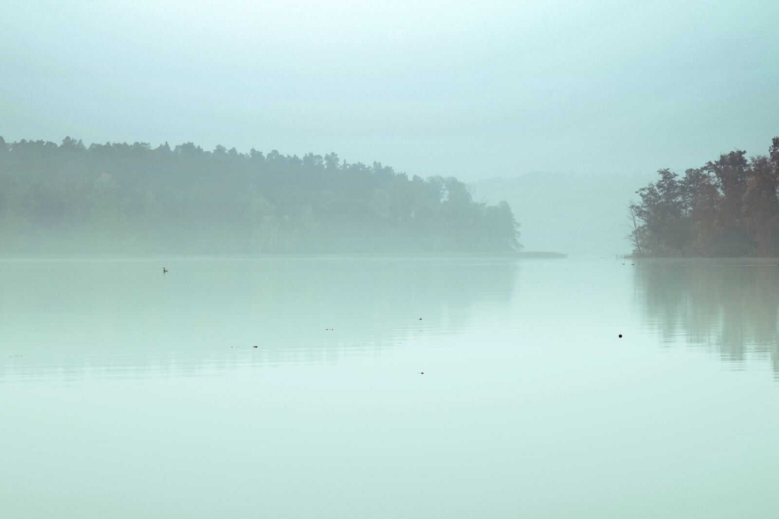 Pentax K-S2 sample photo. Lake, the fog, pond photography