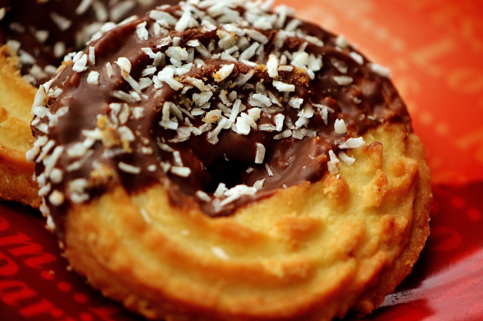 Nikon D3200 sample photo. Cookies, kringel, coconut photography