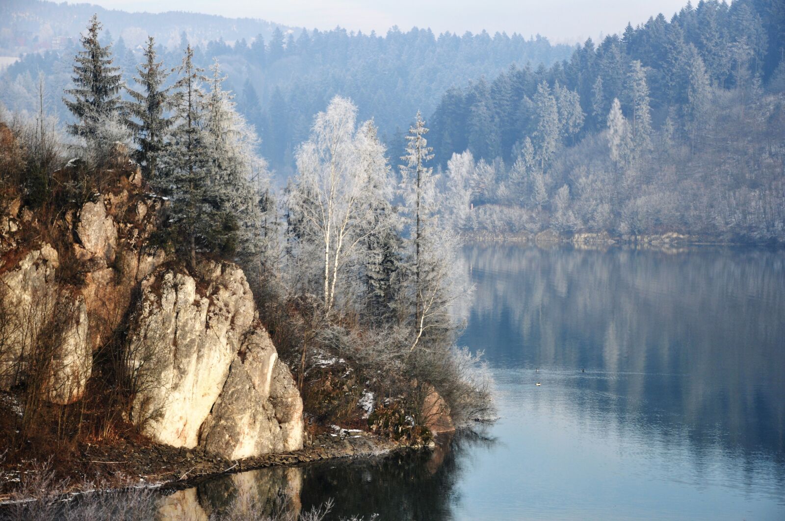 Nikon D90 sample photo. Mountains, winter, forest photography