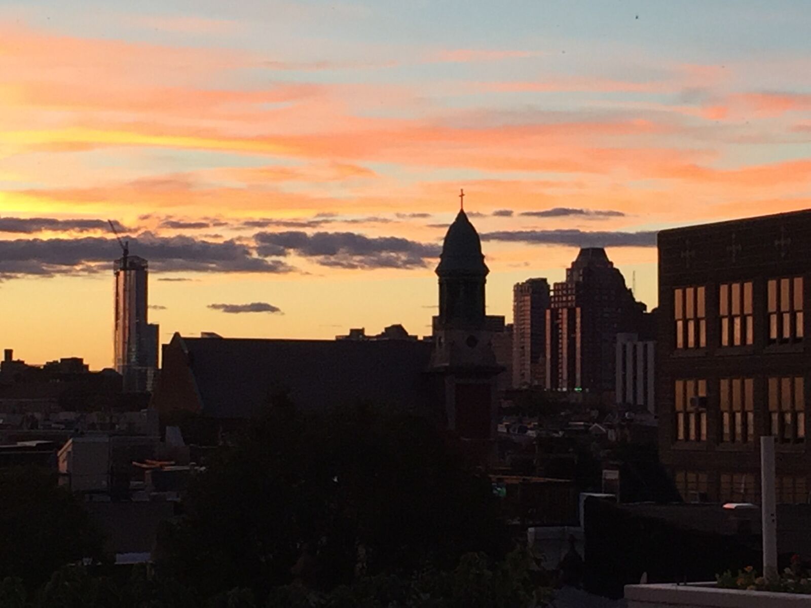 iPhone 6 Plus back camera 4.15mm f/2.2 sample photo. Buildings, city, philadelphia, sky photography
