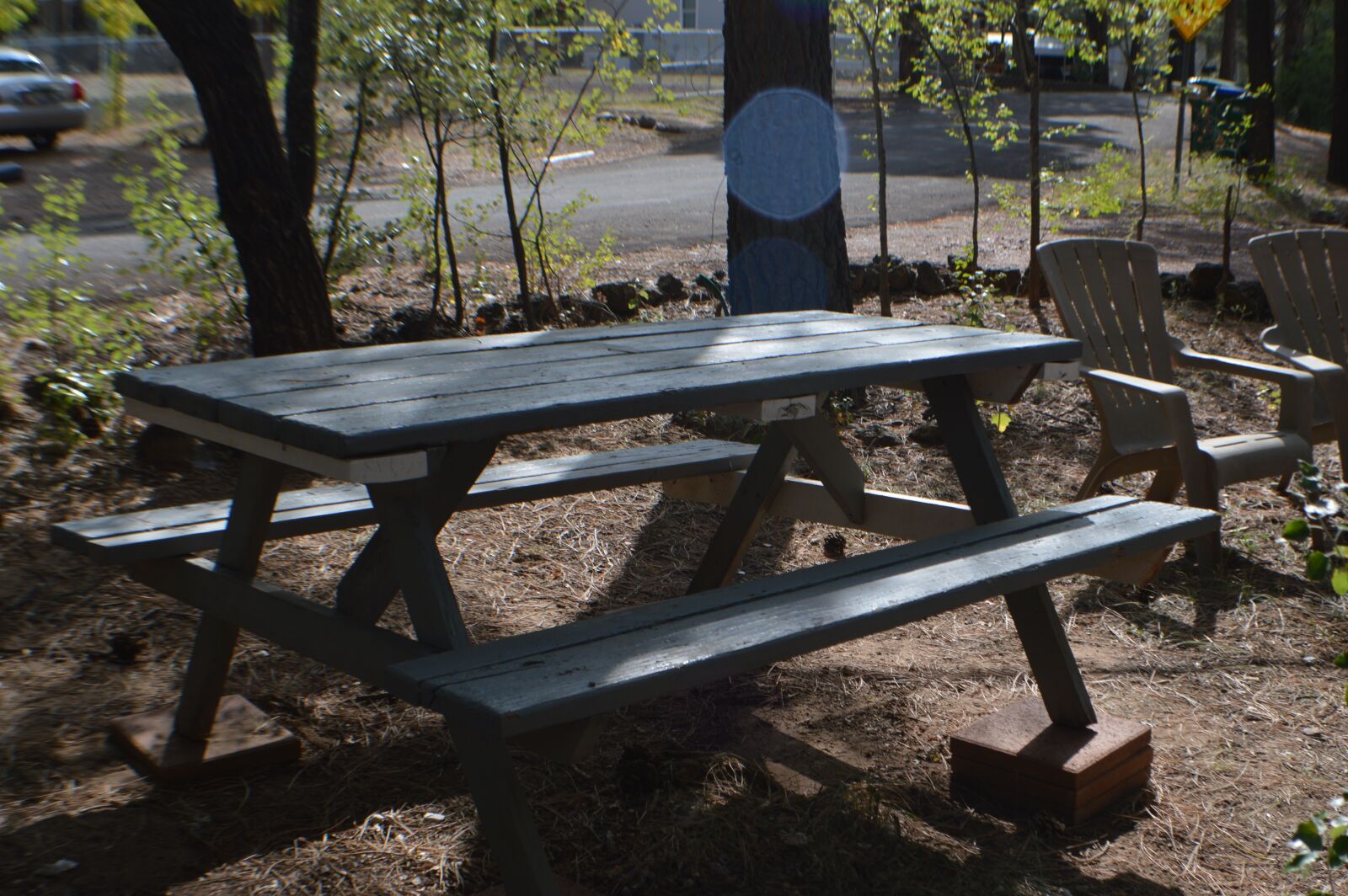 Nikon D3200 sample photo. Picnic table, outdoors, table photography