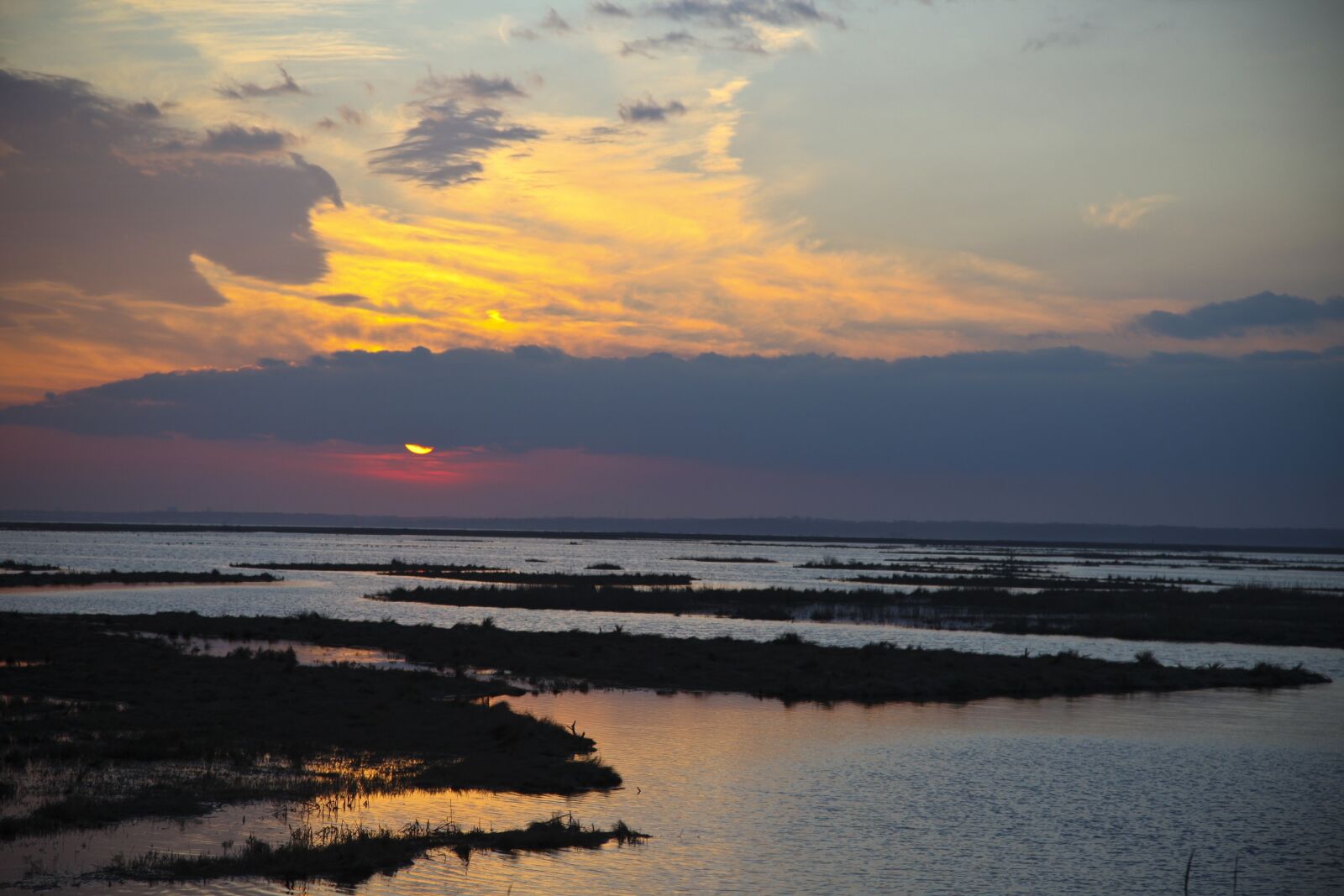 Canon EOS 5D Mark II sample photo. Sunrise, wetlands, morning photography