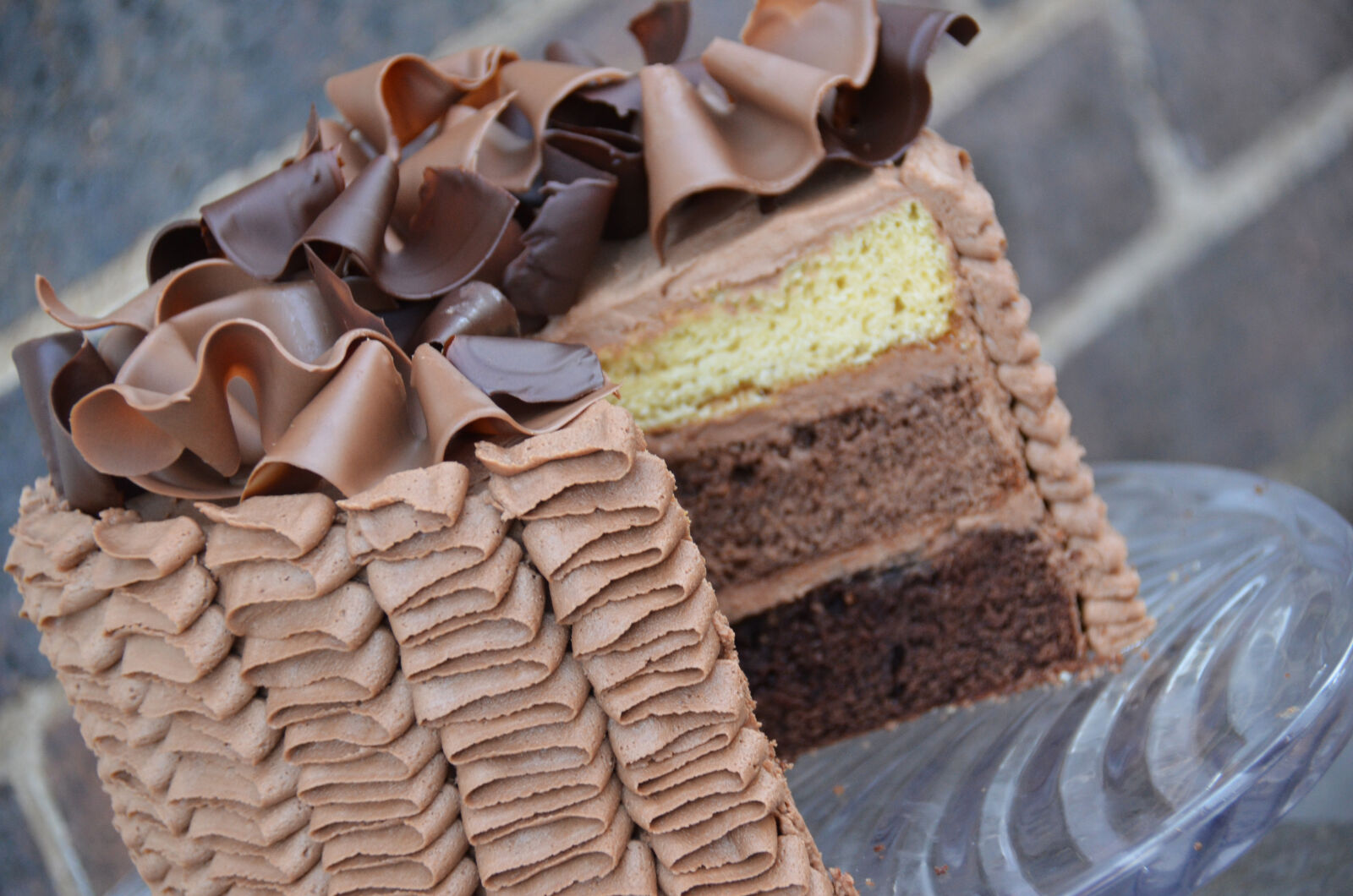 Nikon D7000 sample photo. 3, layered, chocolate, cake photography
