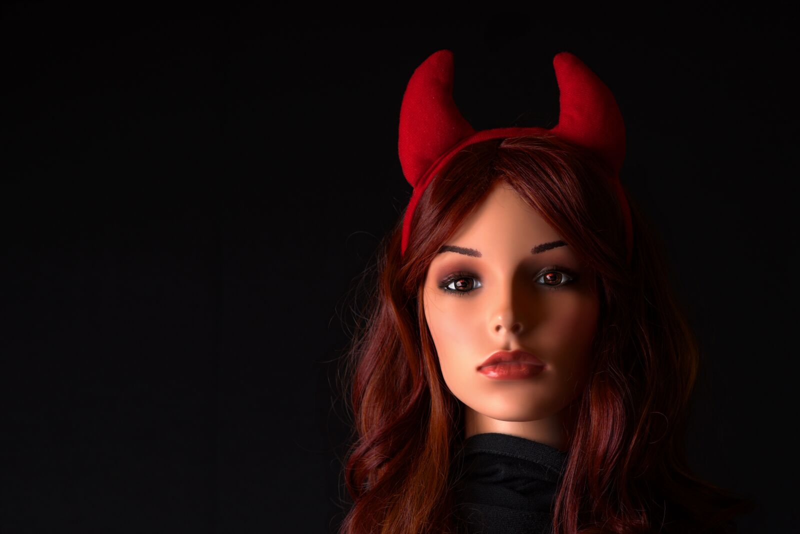 Nikon D7200 sample photo. Woman, devil, horns photography