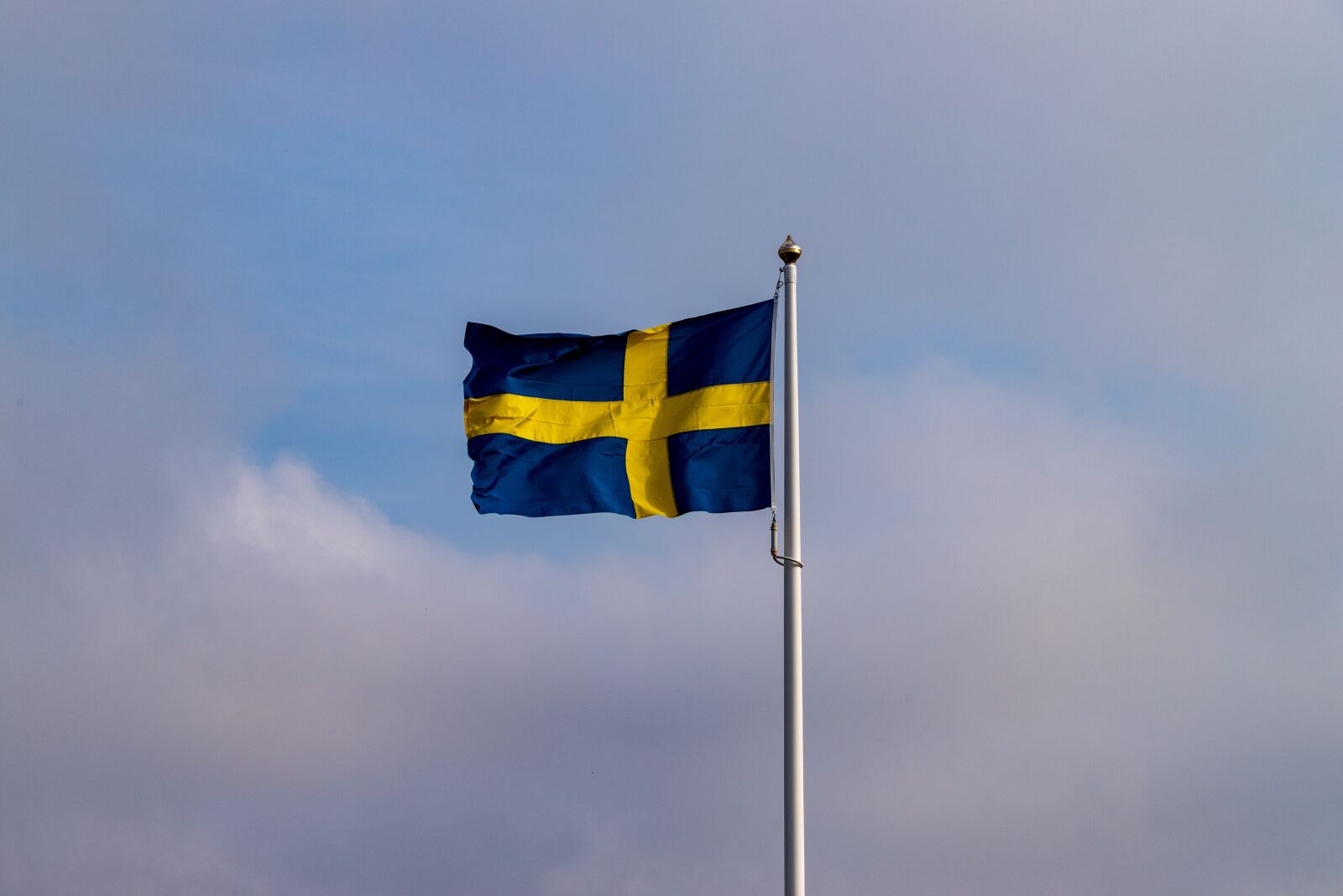 Canon EOS 6D Mark II sample photo. Flag, wind, sweden photography