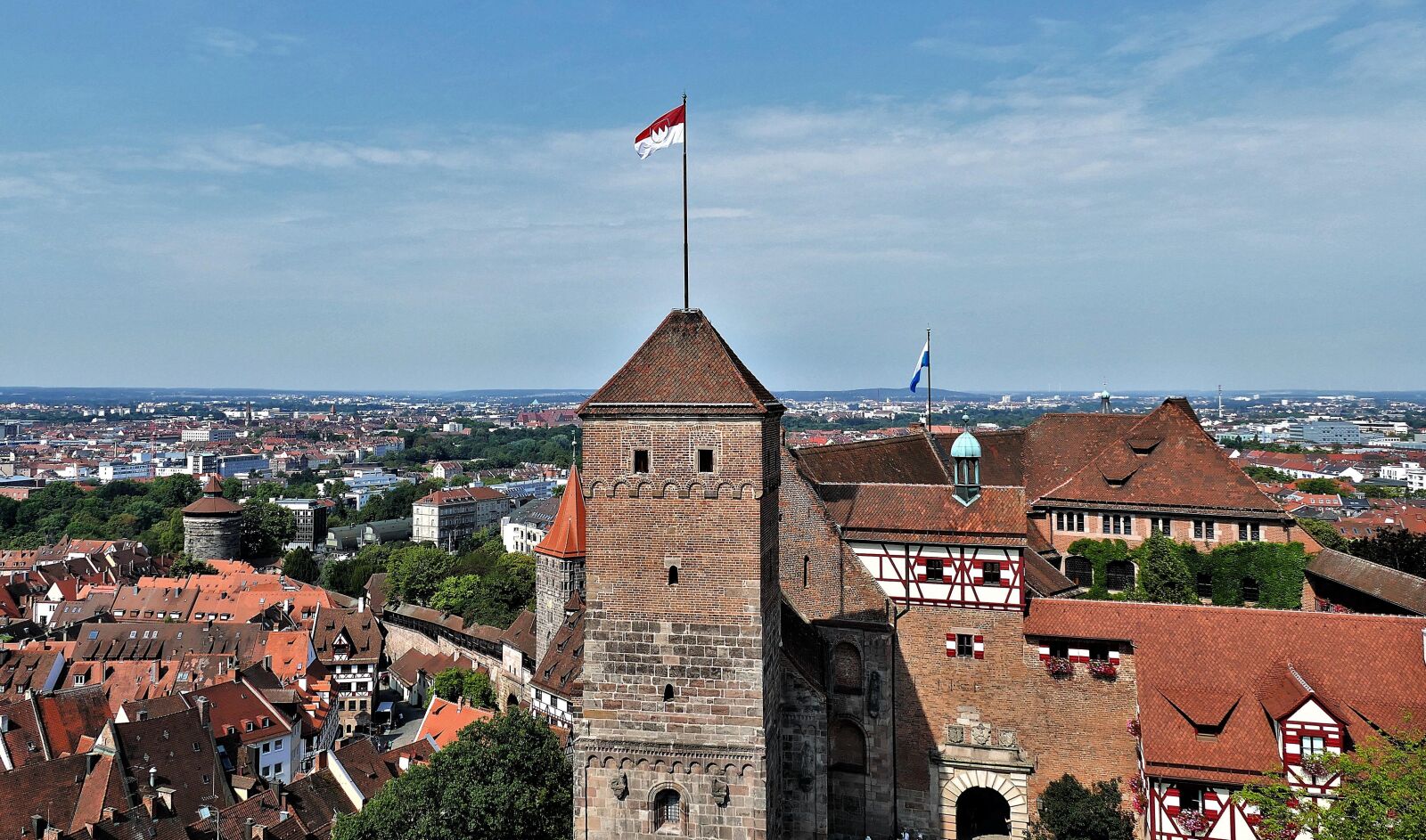 Panasonic Lumix DMC-FZ1000 sample photo. Nuremberg, panorama, historic center photography