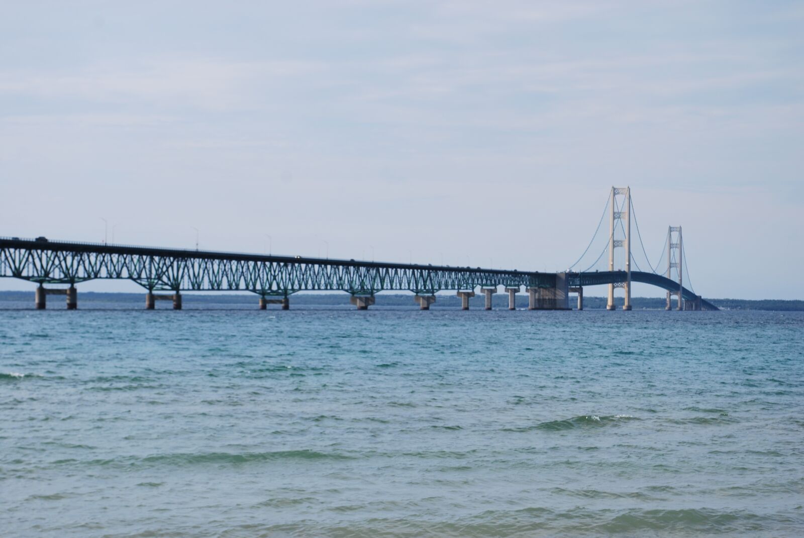 Nikon D60 sample photo. Bridge, water, mackinac photography