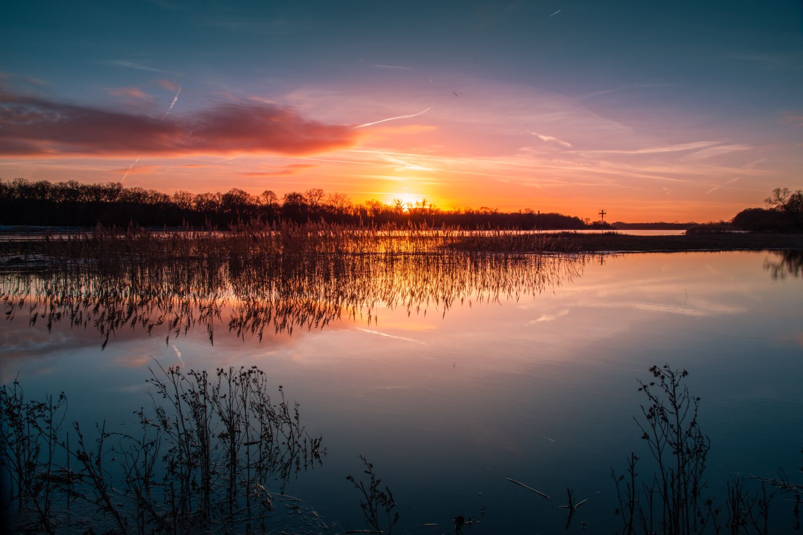 Nikon D7200 sample photo. Sunset, river, elbe photography