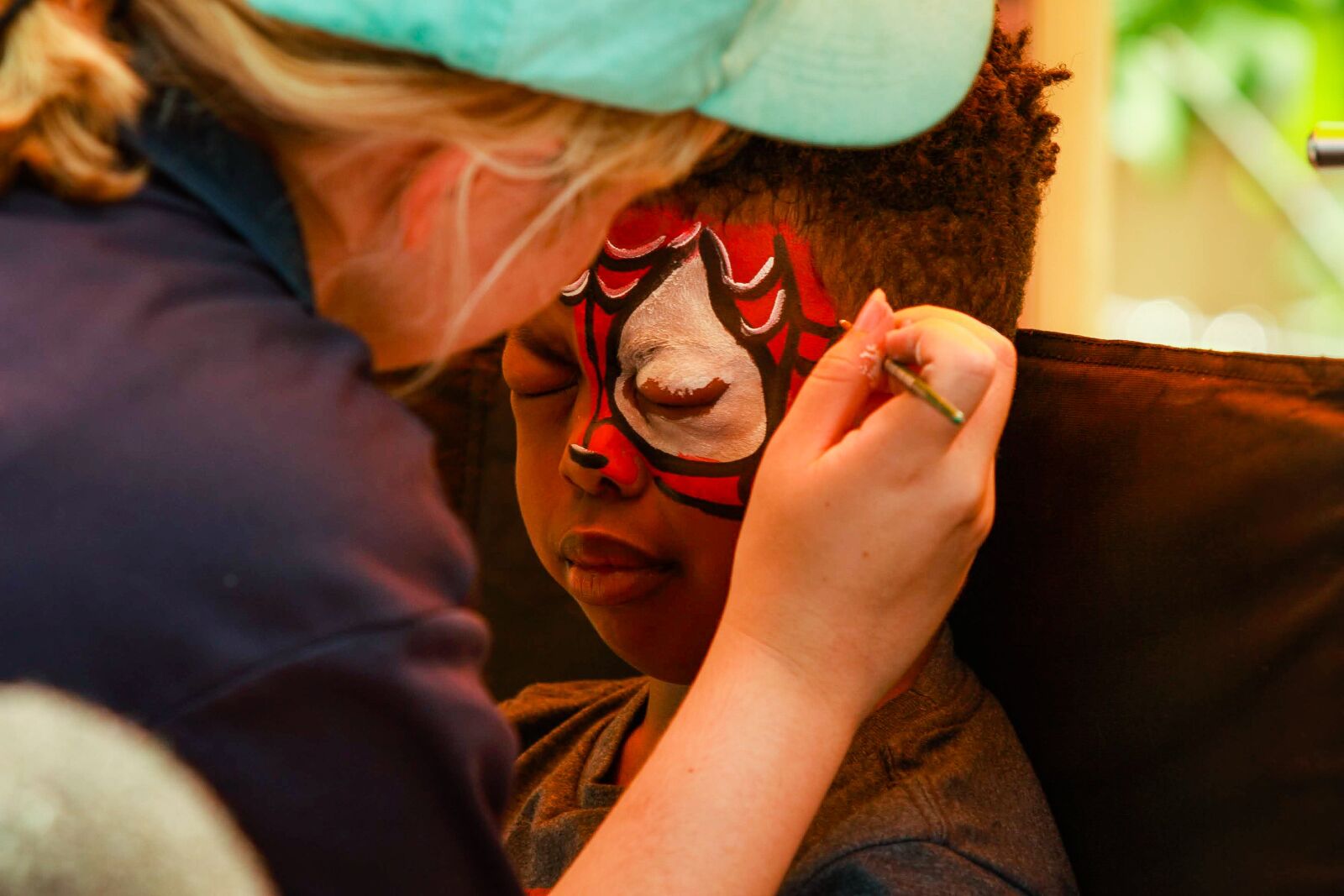 Canon EOS 30D sample photo. Body painting, summer, kids photography