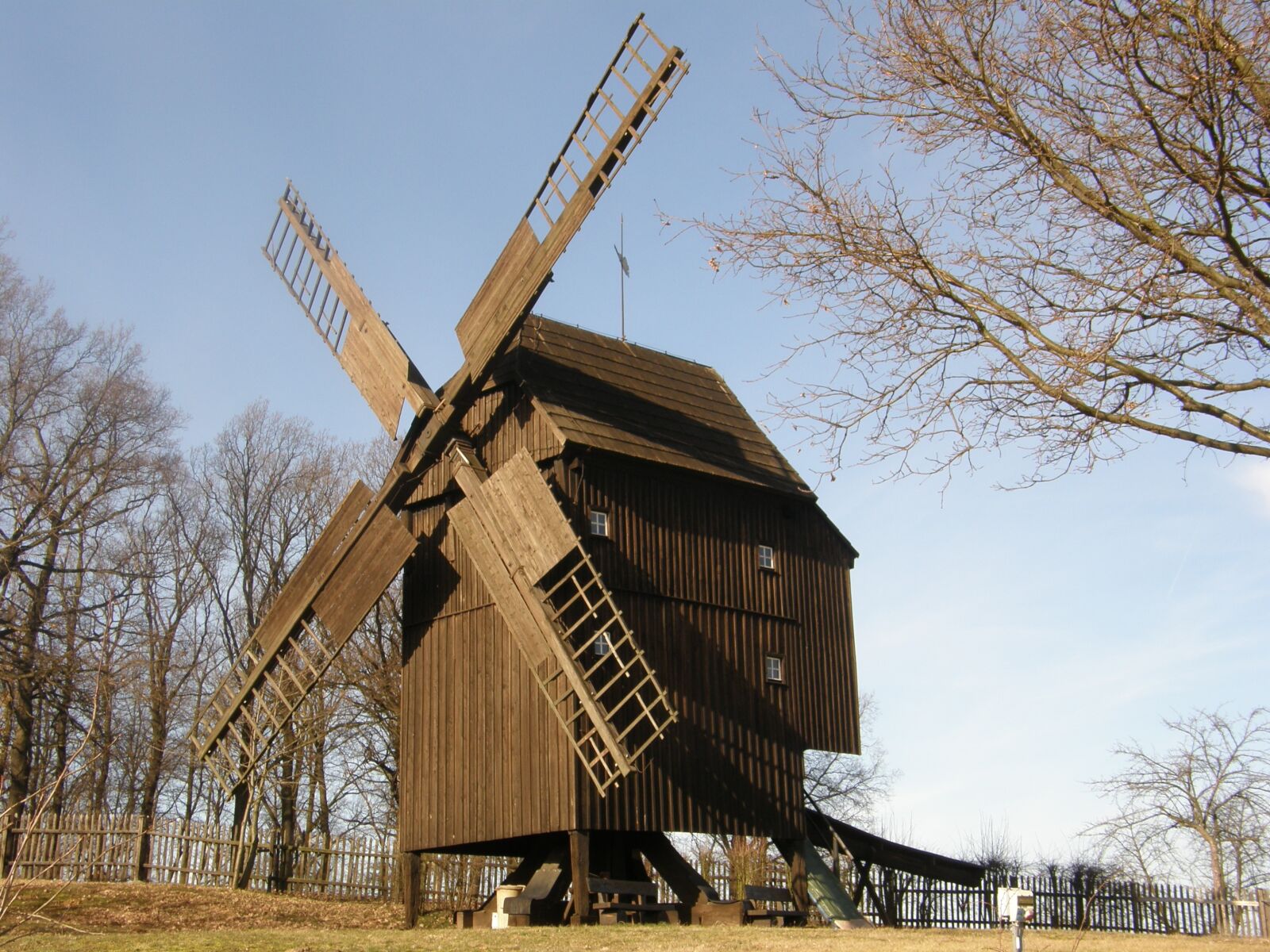 Olympus SP550UZ sample photo. Windmill, post mill, wind photography