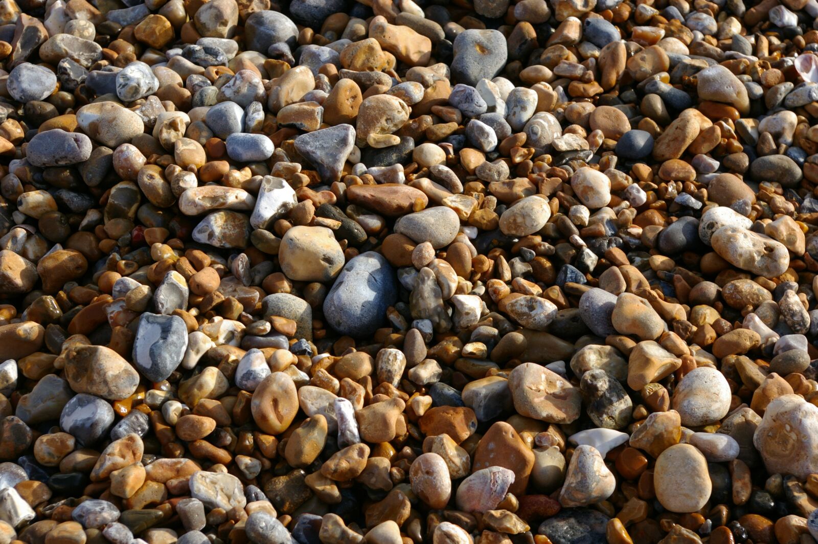 Pentax K100D sample photo. Pebbles, stones, beach photography