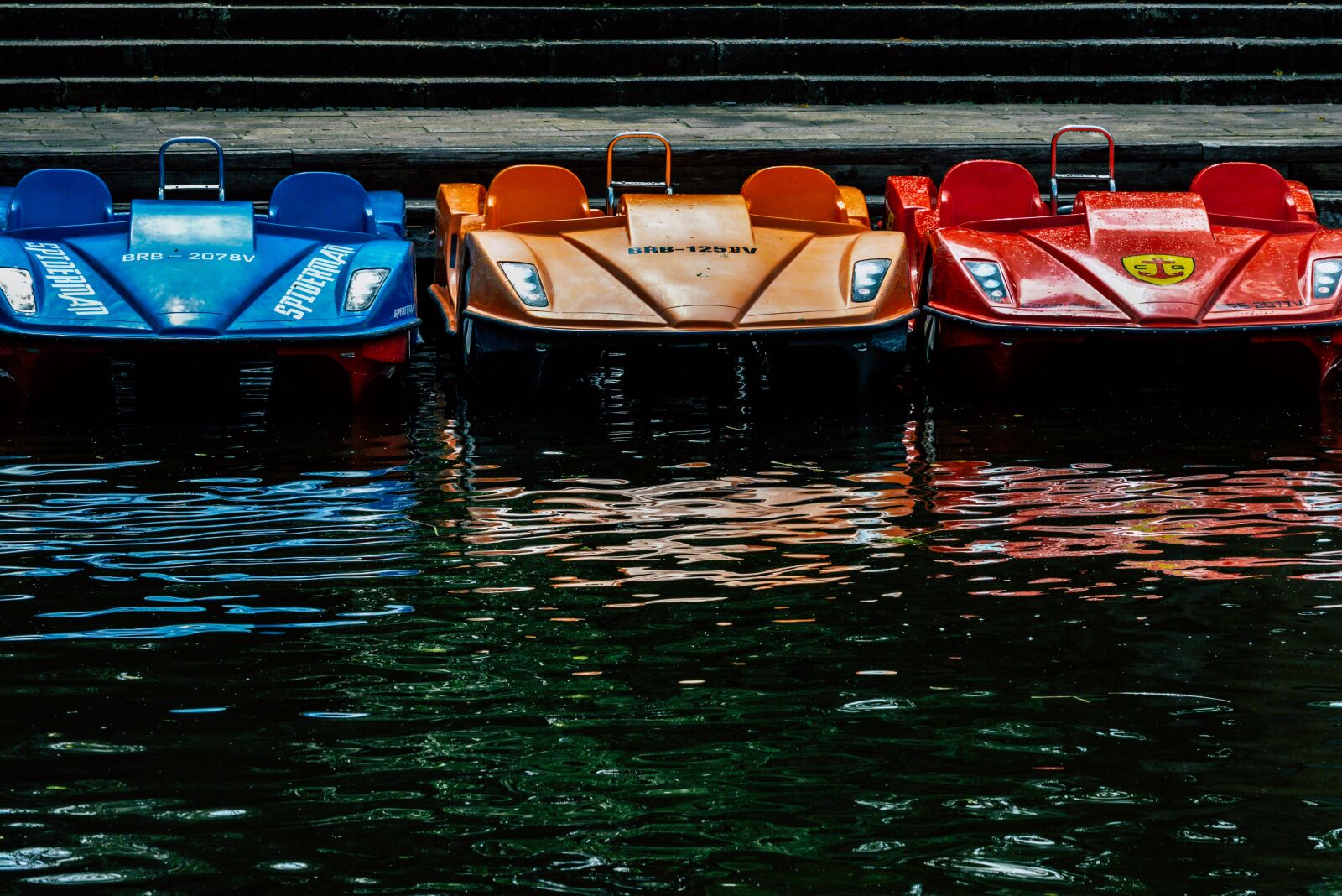 Nikon D610 sample photo. Pedal boats, water, leisure photography