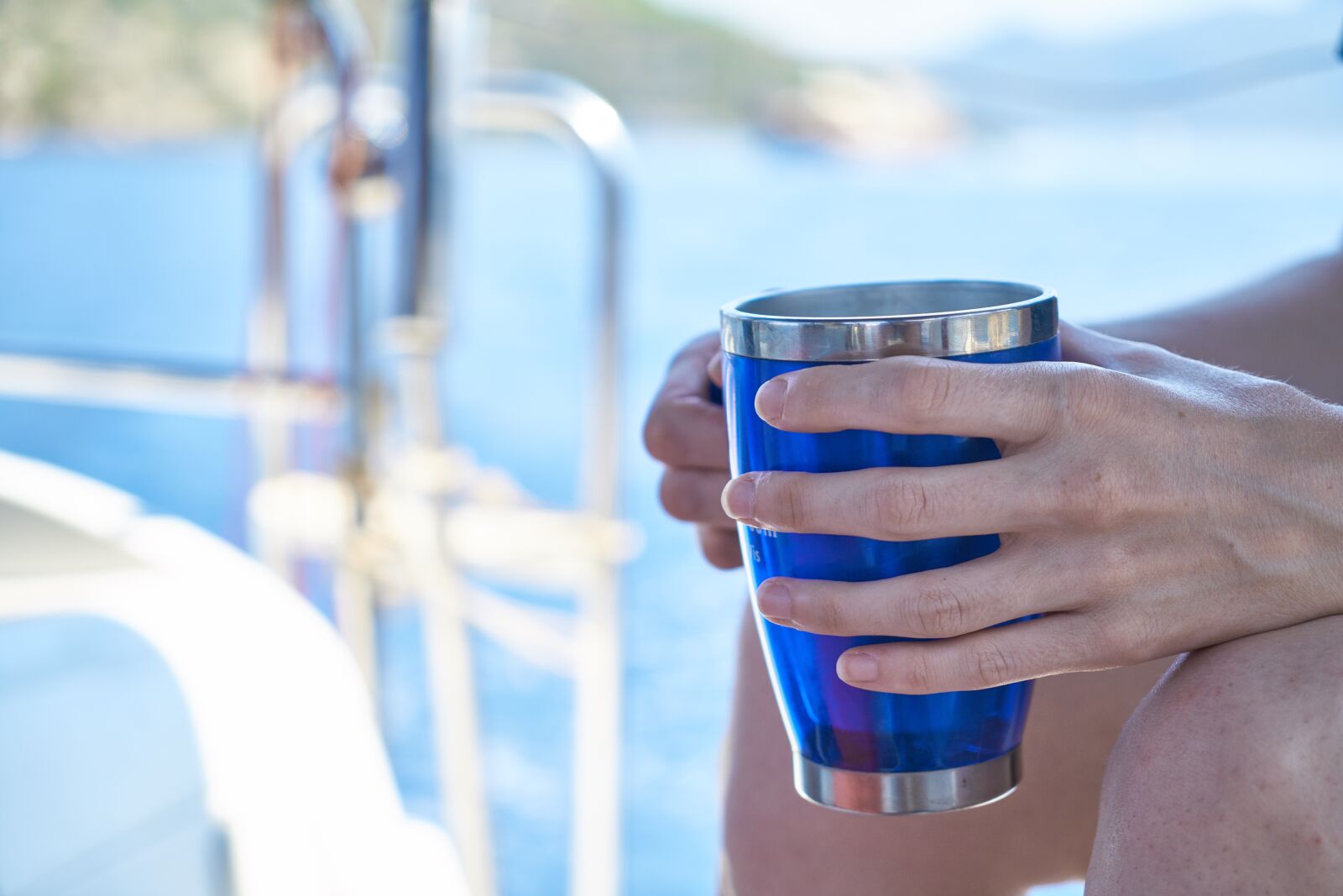 Sony a7R II sample photo. Coffee, glass, blue photography