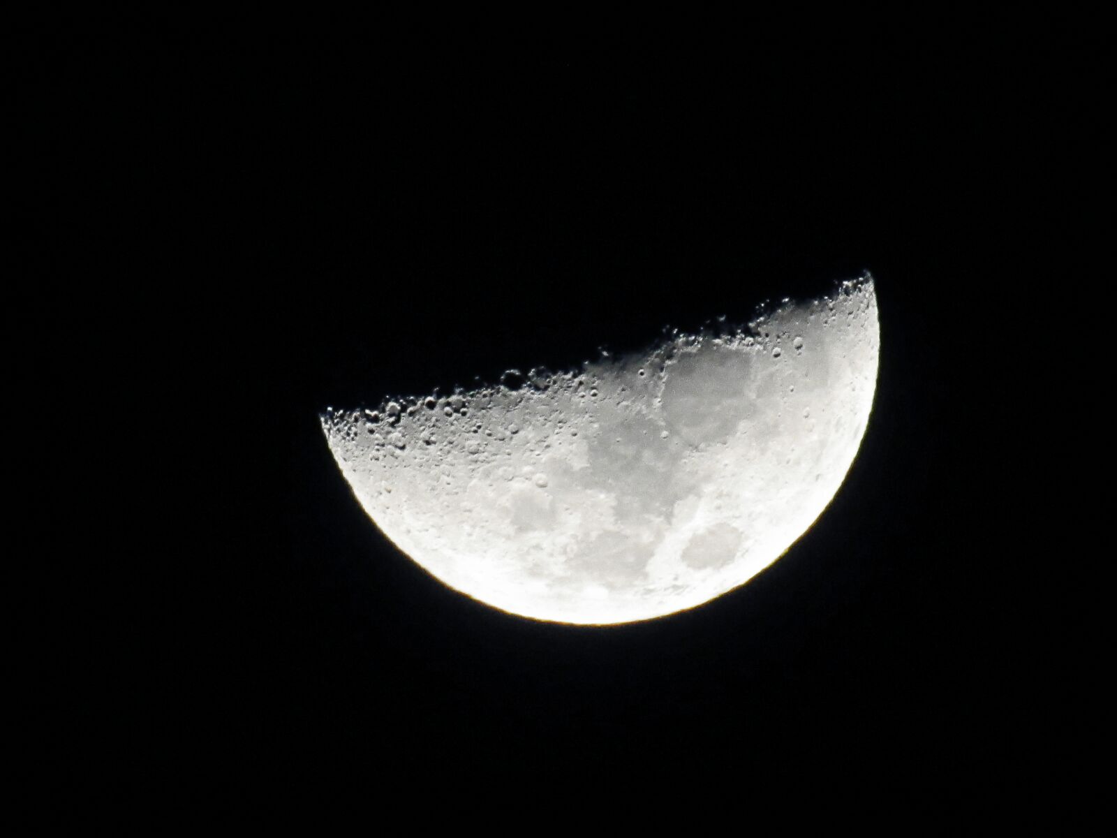 Canon PowerShot SX530 HS sample photo. Half, moon photography