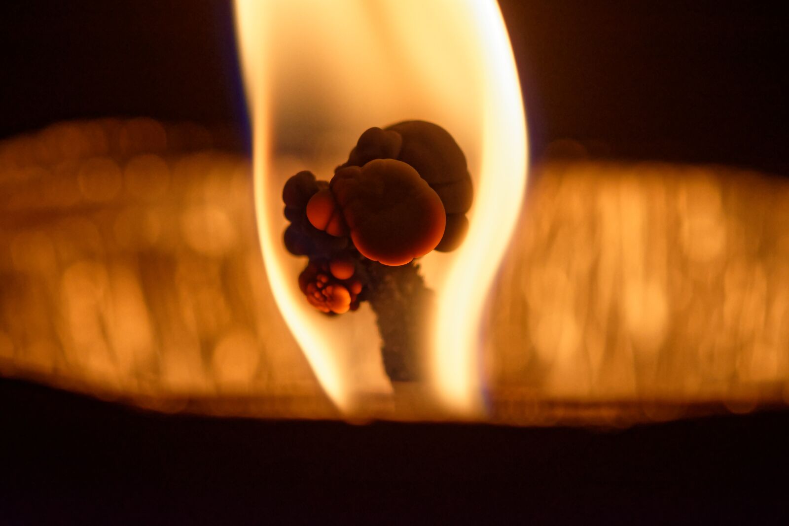Nikon D7200 sample photo. Wick, abstract, candle photography
