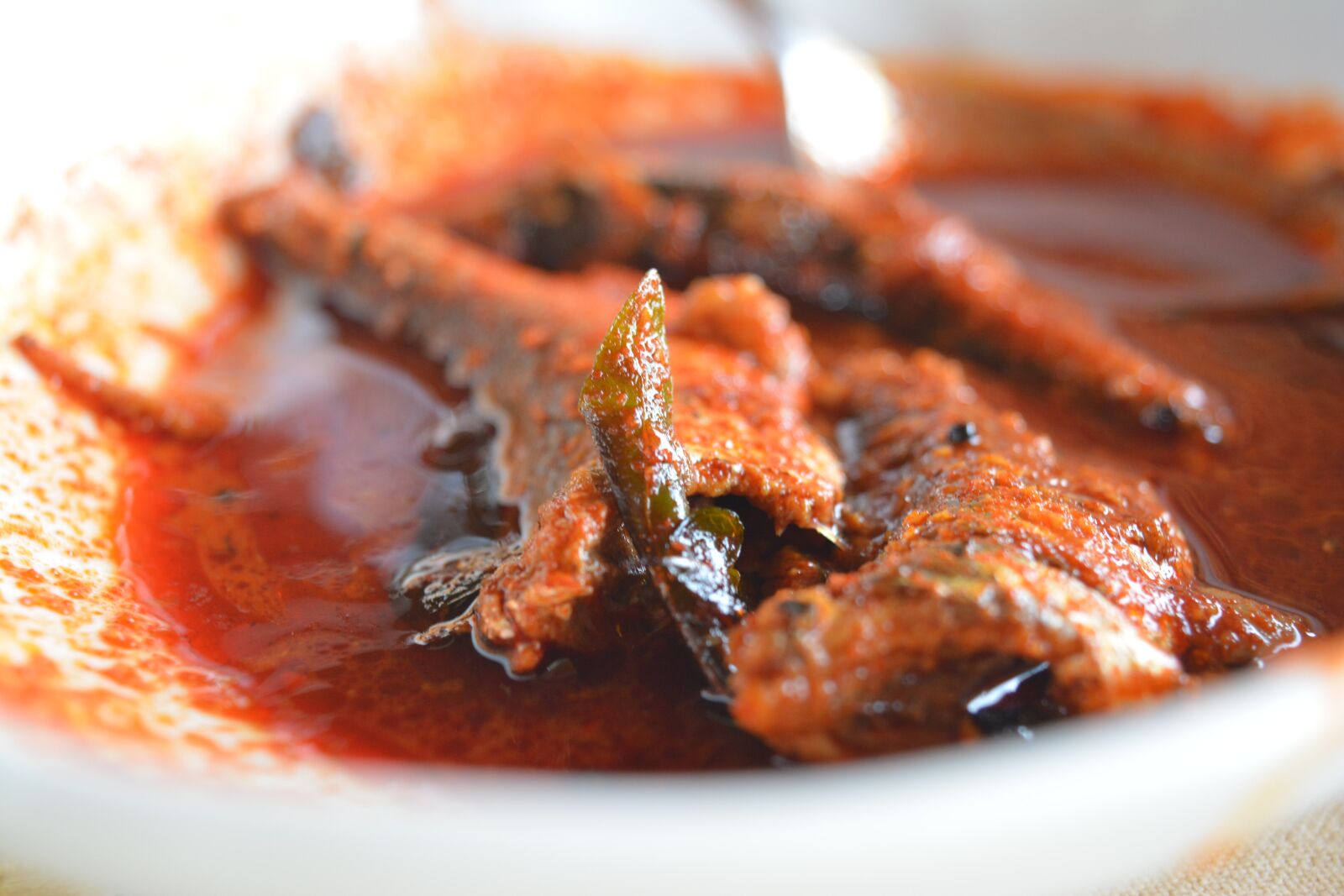 Nikon D5200 sample photo. Fish curry, red gravy photography
