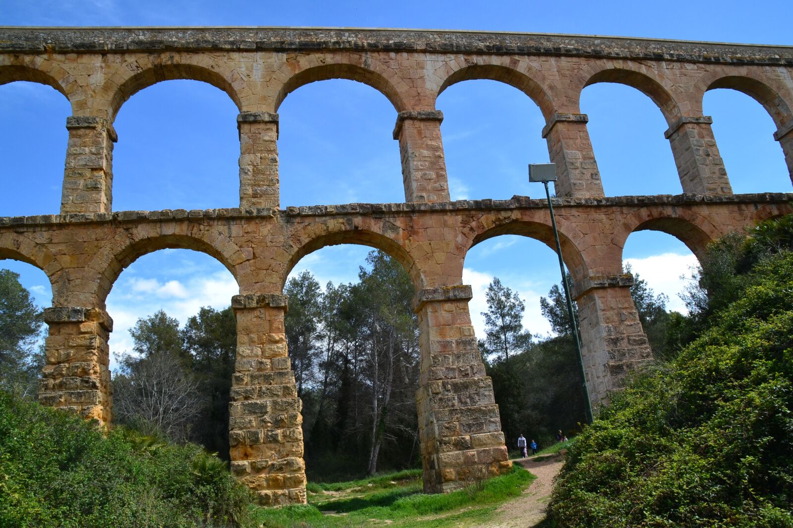 Nikon D3100 sample photo. Aqueduct, tarragona, roman civilization photography