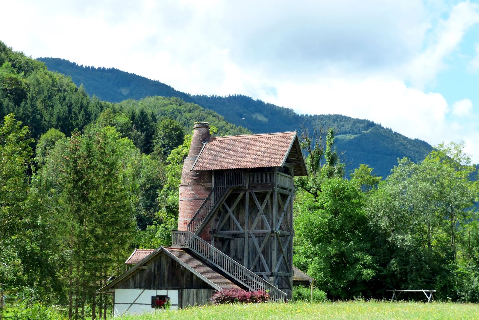 Panasonic Lumix DMC-FZ200 sample photo. Summer, mountain, house photography