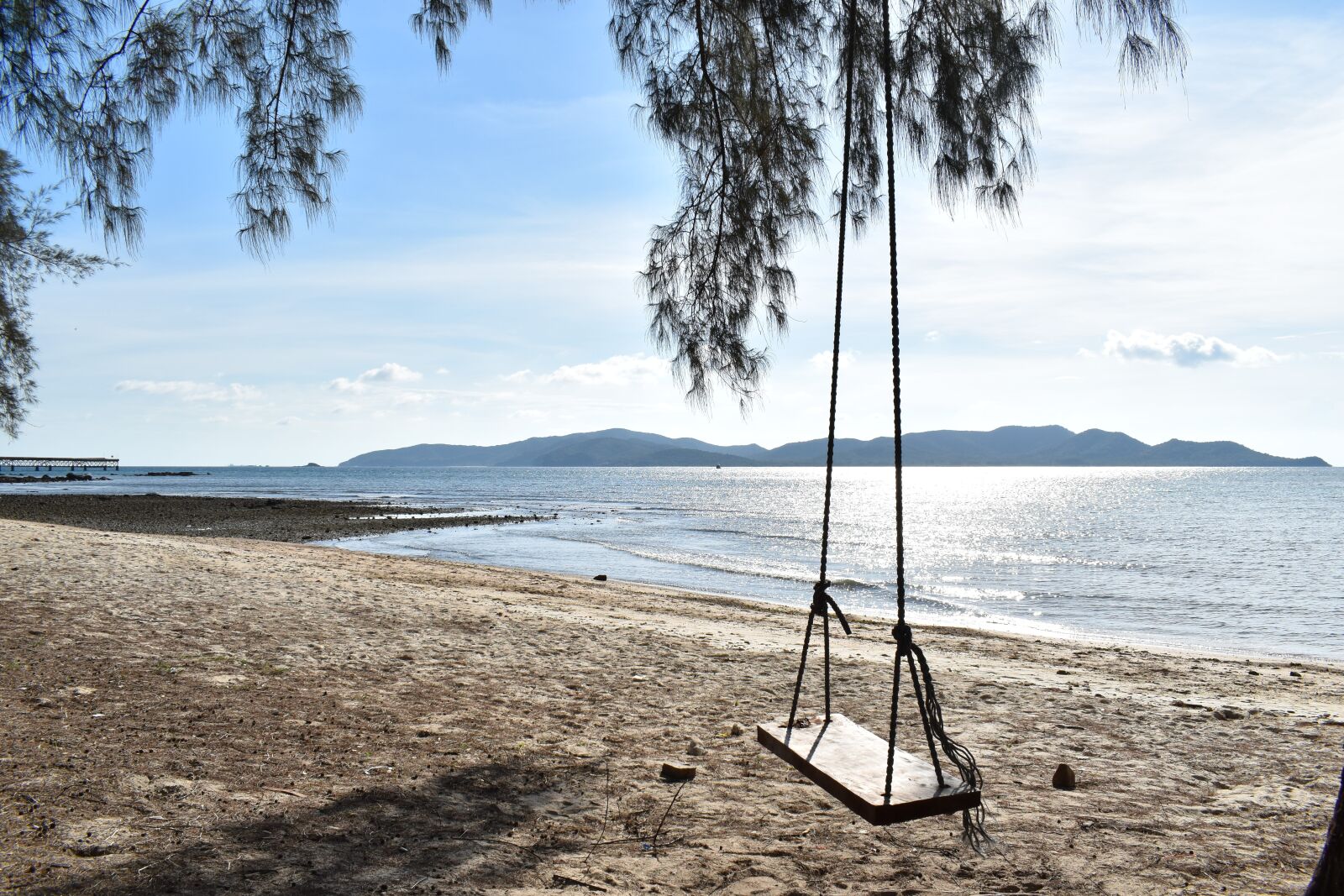 Nikon D5600 sample photo. Swing, beach, sky photography