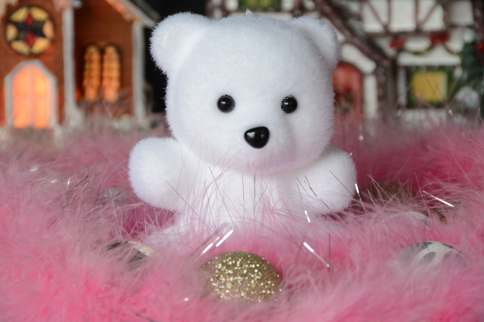 Nikon D7100 sample photo. Temy, bear cub, christmas photography