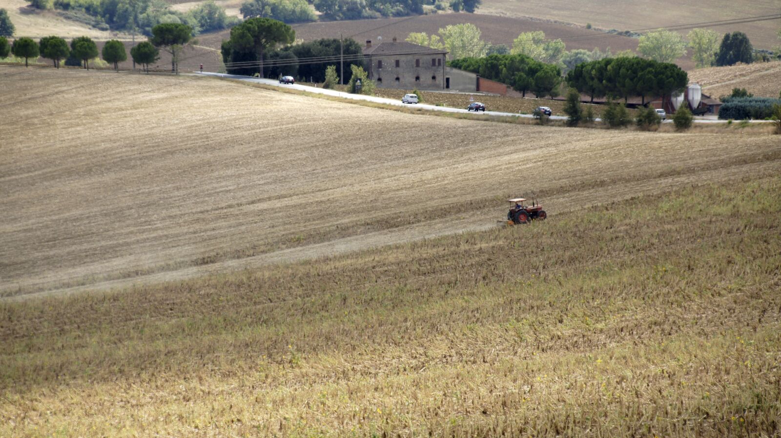 Sony Alpha NEX-5 sample photo. Field, tractor, agriculture photography