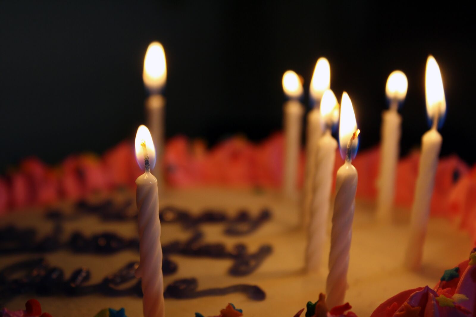 Canon EOS 1000D (EOS Digital Rebel XS / EOS Kiss F) sample photo. Birthday, cake, candles photography