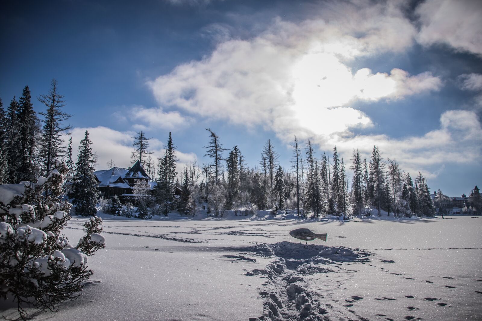 Nikon D5300 sample photo. Snow, lake, winter photography