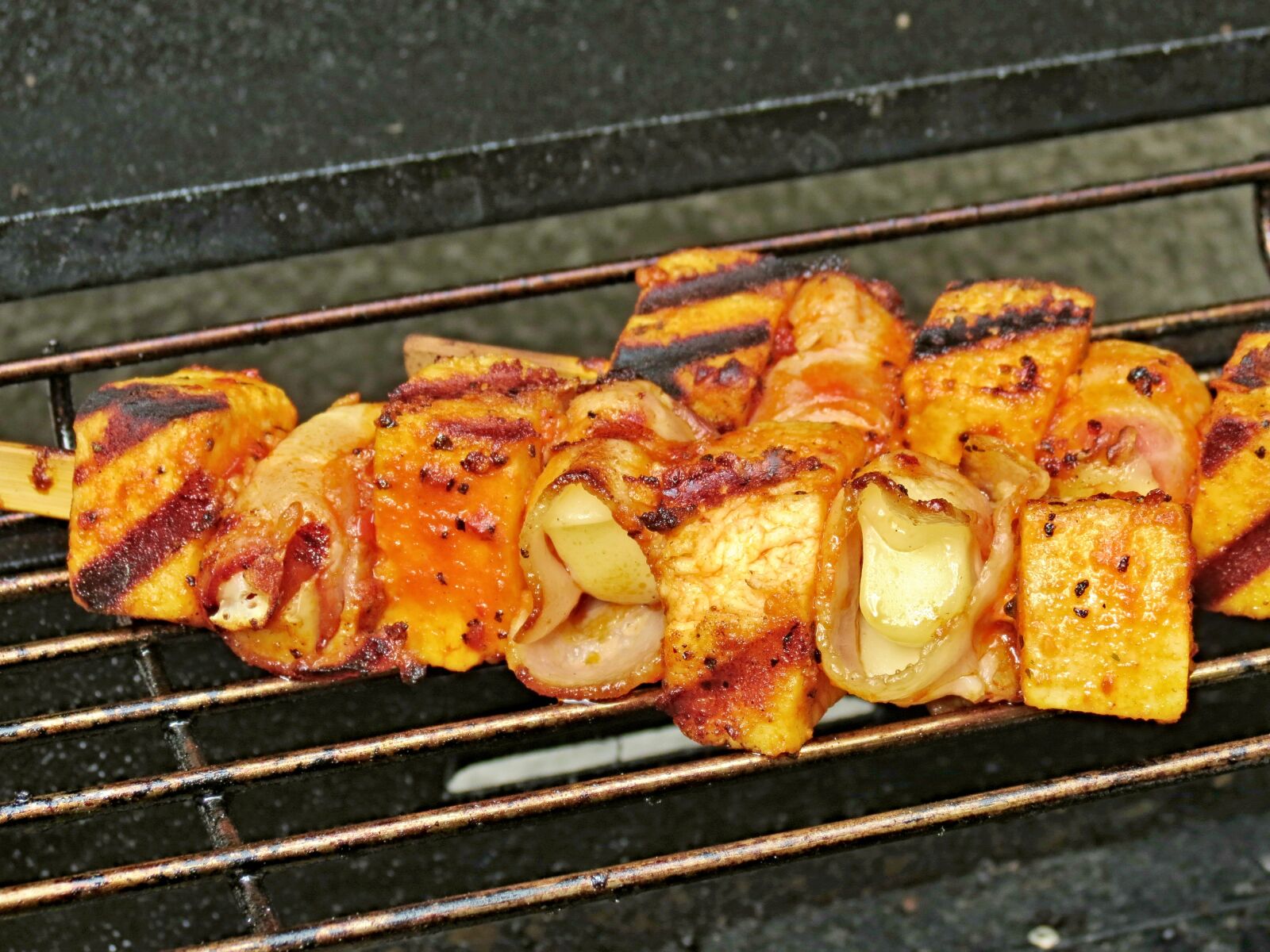 Canon PowerShot SX40 HS sample photo. Grill, grill skewers, barbecue photography