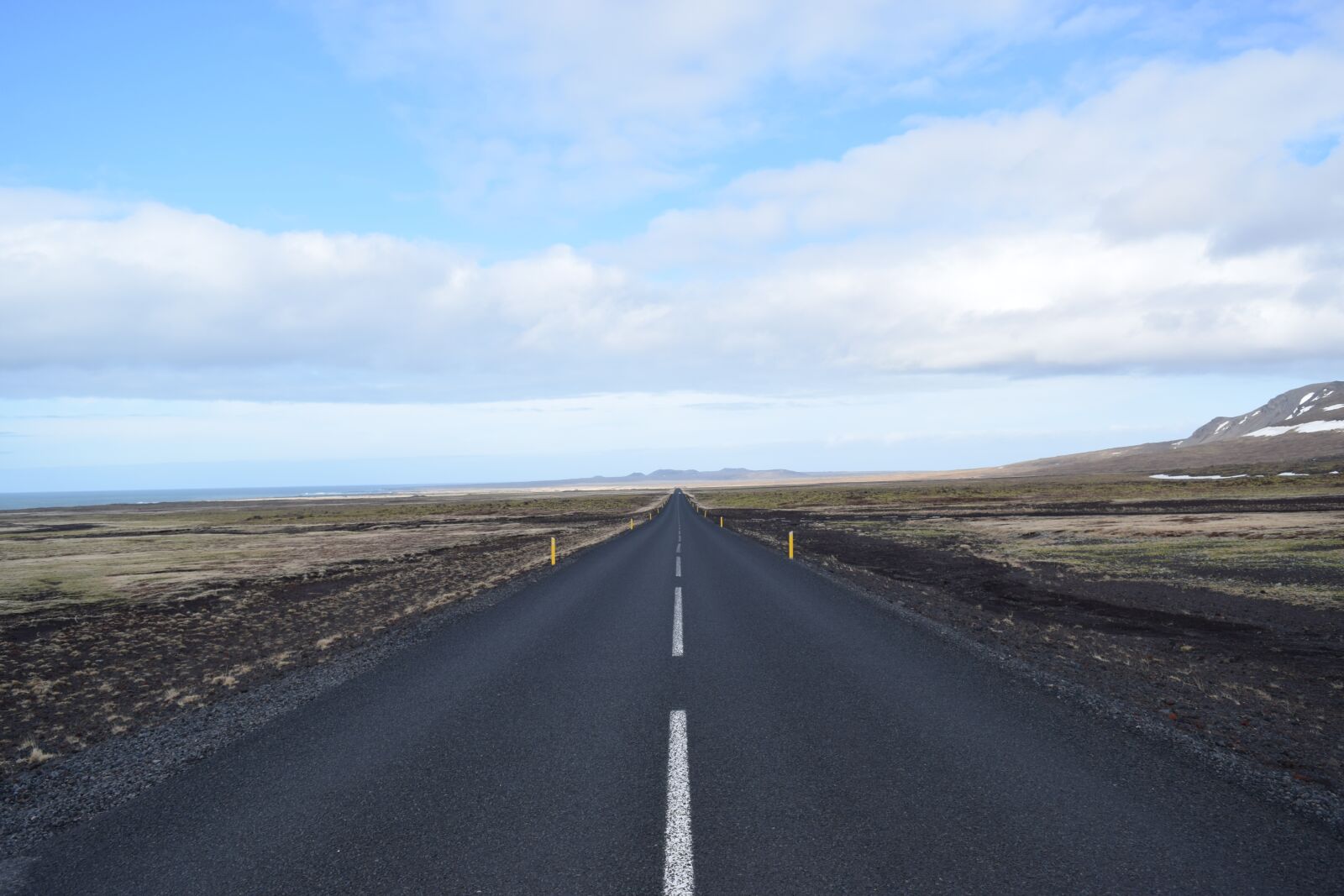 Nikon D3300 sample photo. Iceland, straight road, lonely photography